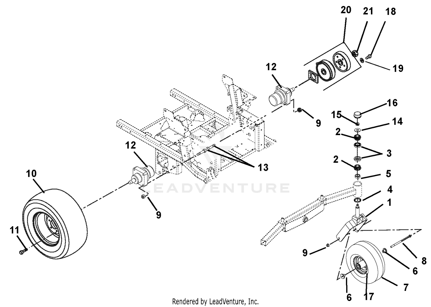 Wheel Motors, Tires, Brakes, & Front Forks