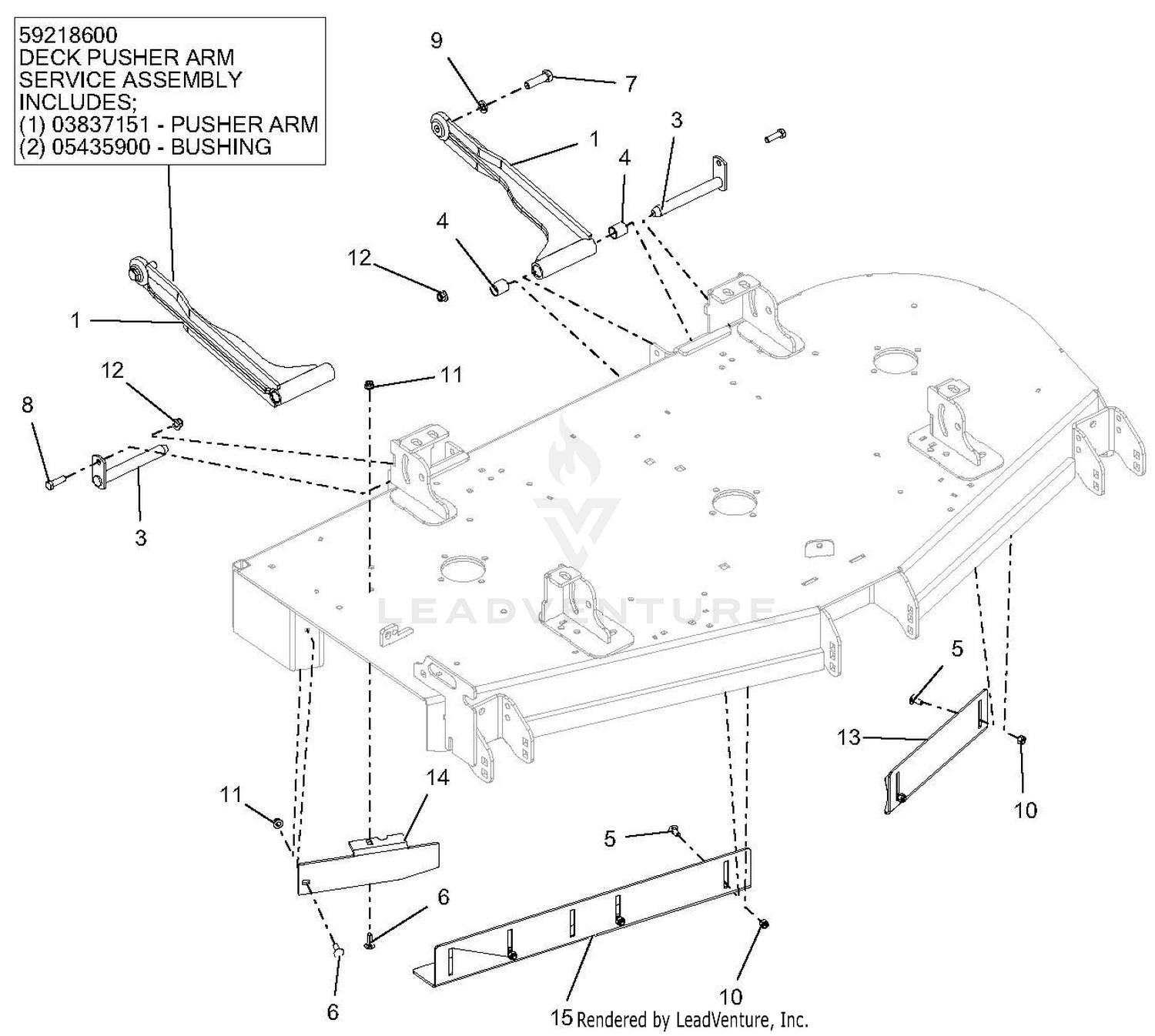 Deck Mount - 60 Inch