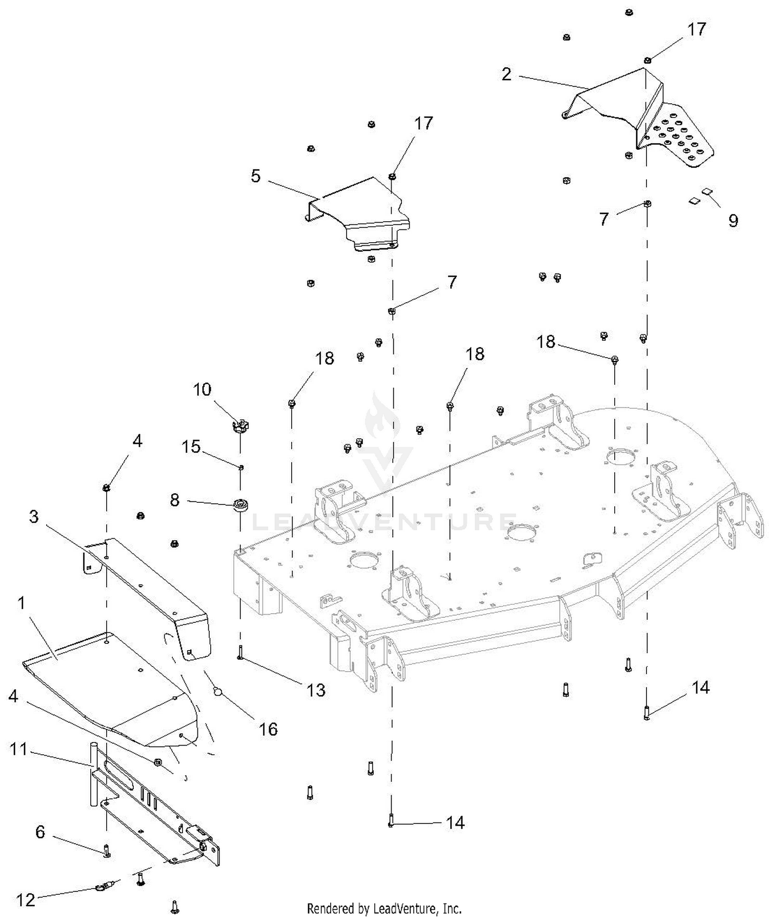 Chute And Belt Covers - 52-Inch Deck