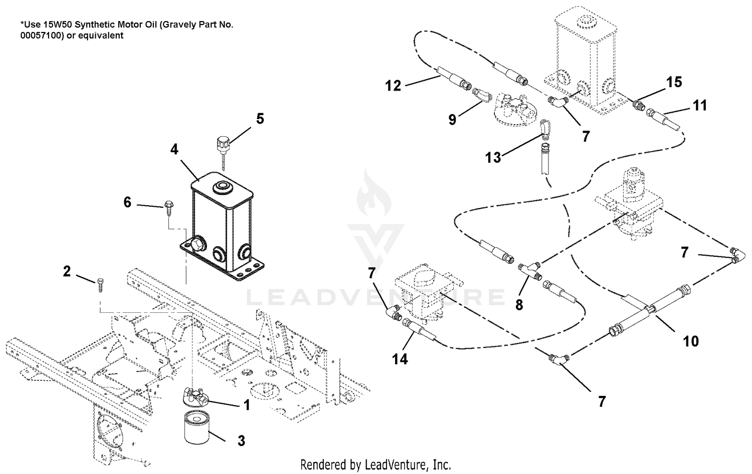 Hydraulic Tank, Filter, Pumps, And Hoses