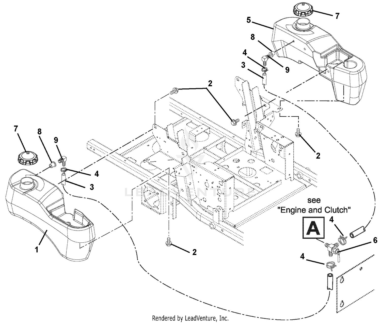 Fuel Tanks And Hoses - Non EFI