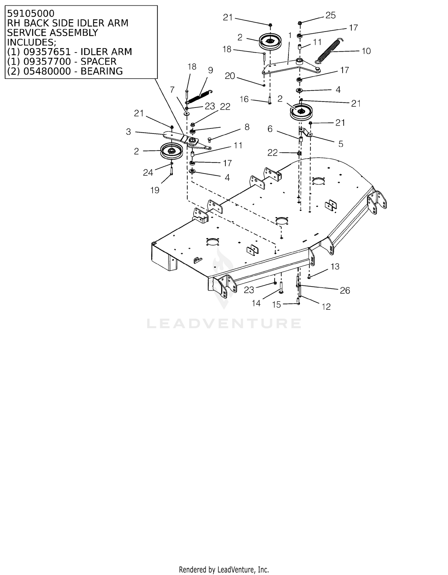 Deck Idlers - 60"