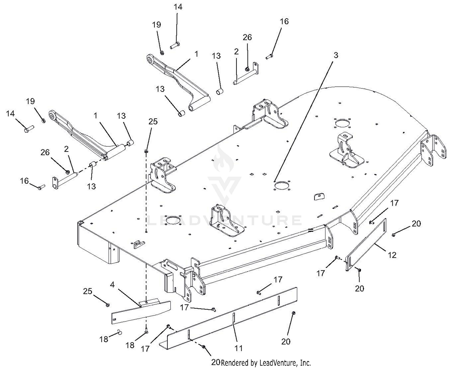 Deck Mount - 72 Inch