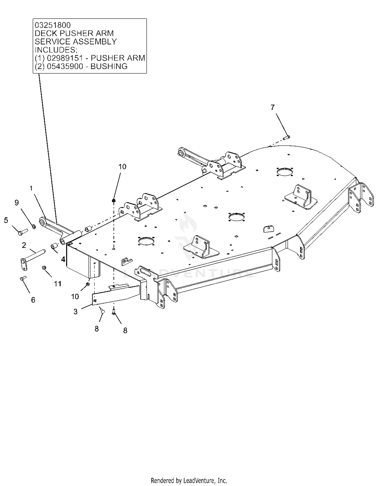 Deck Mount And Baffles - 60"