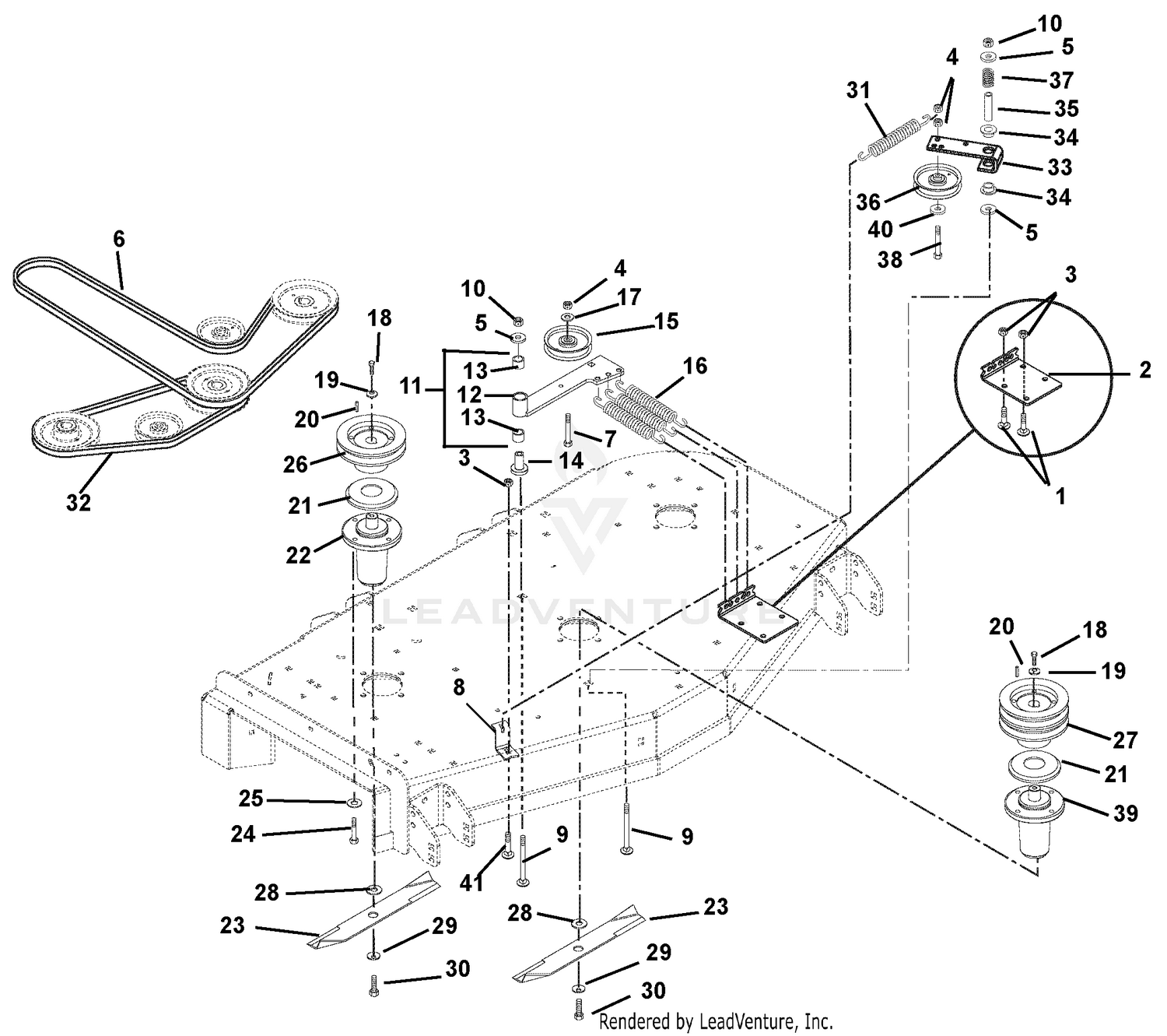 Belts, Spindles, Idlers And Blades