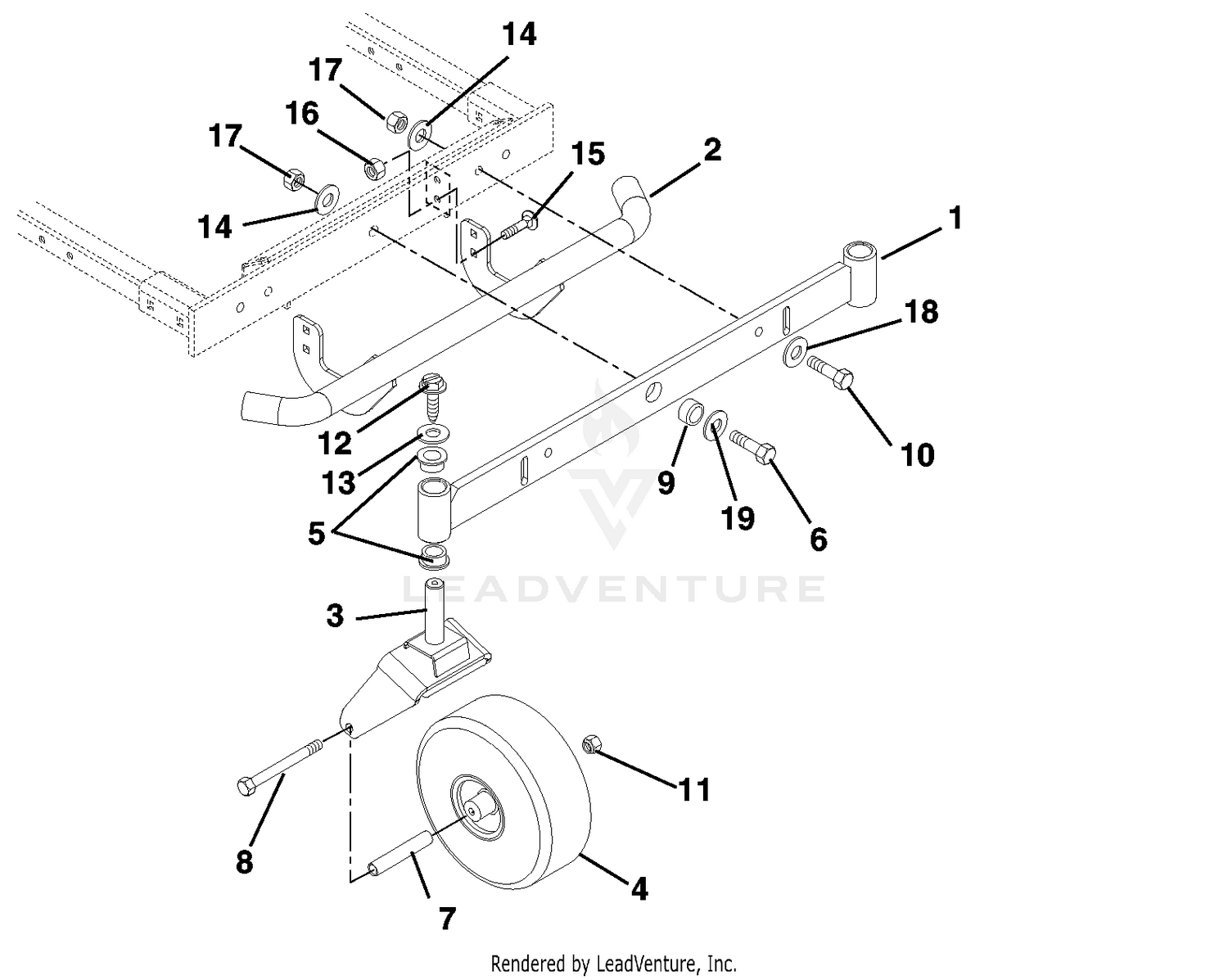Front Axle, Tires And Bumper