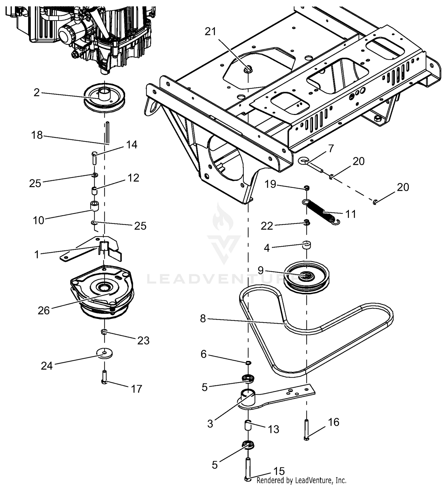 Clutch And Belt, Drive - Idler