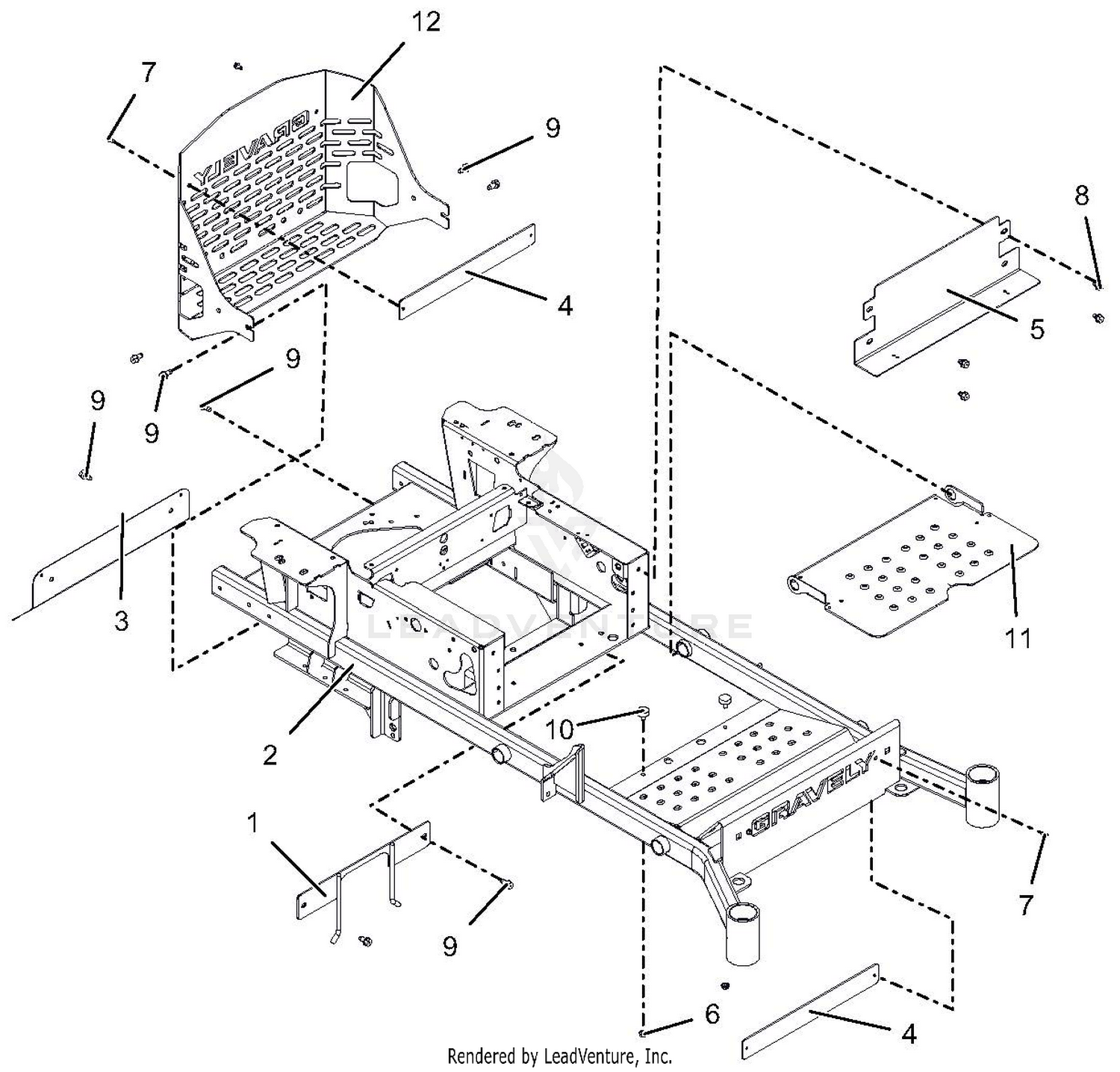 Frame 48" And 52" - SN 040000 And Up