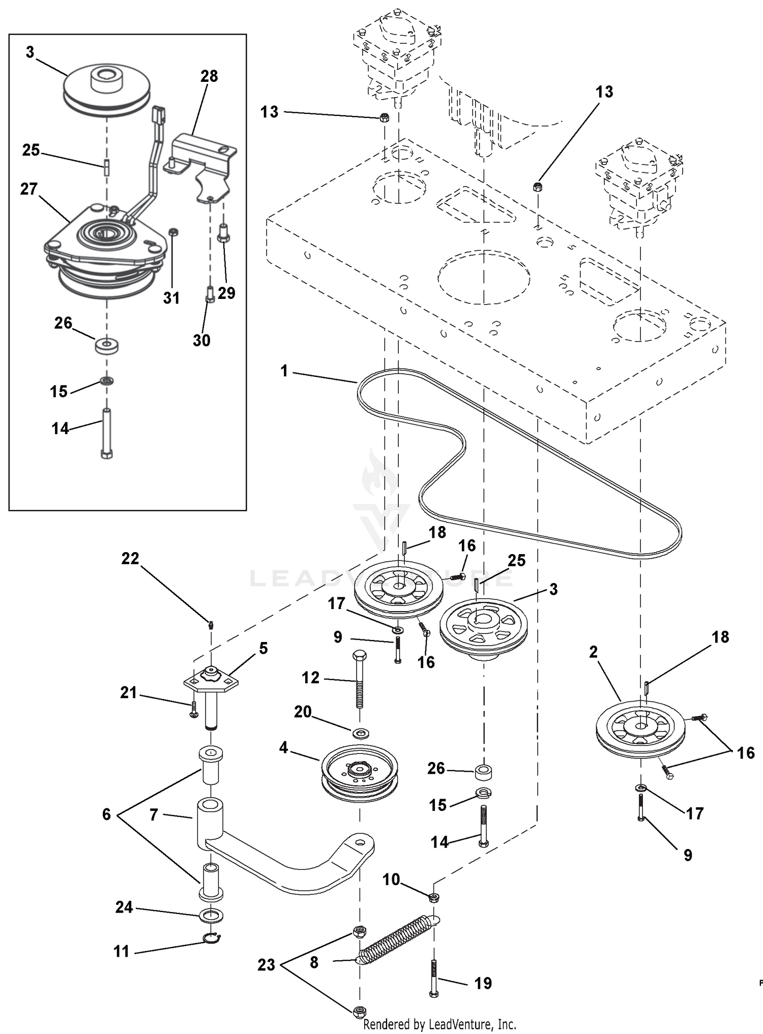 Hydrostatic Pump Drive and PTO
