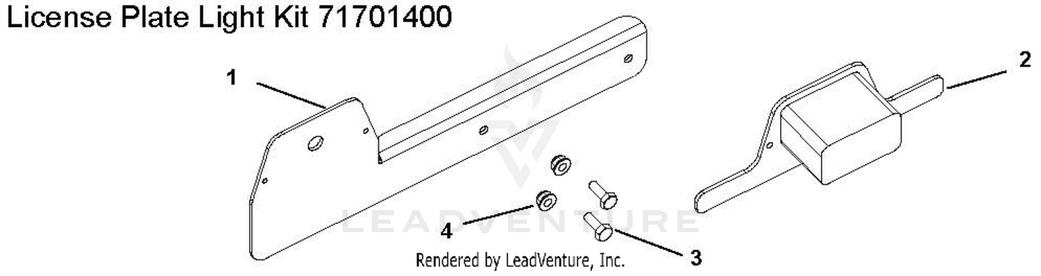 License Plate Light Kit 71701400
