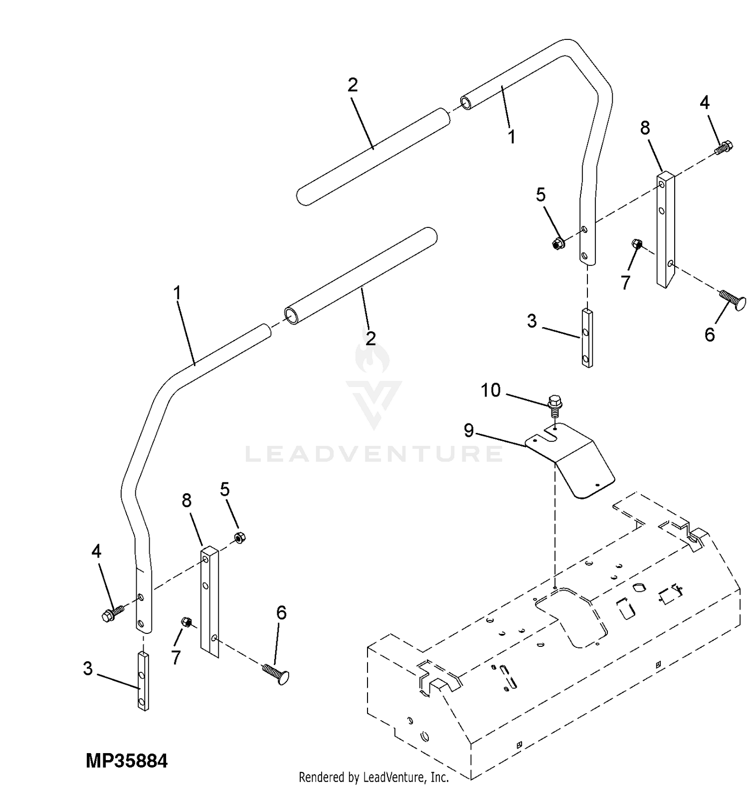 over the lap control assembly