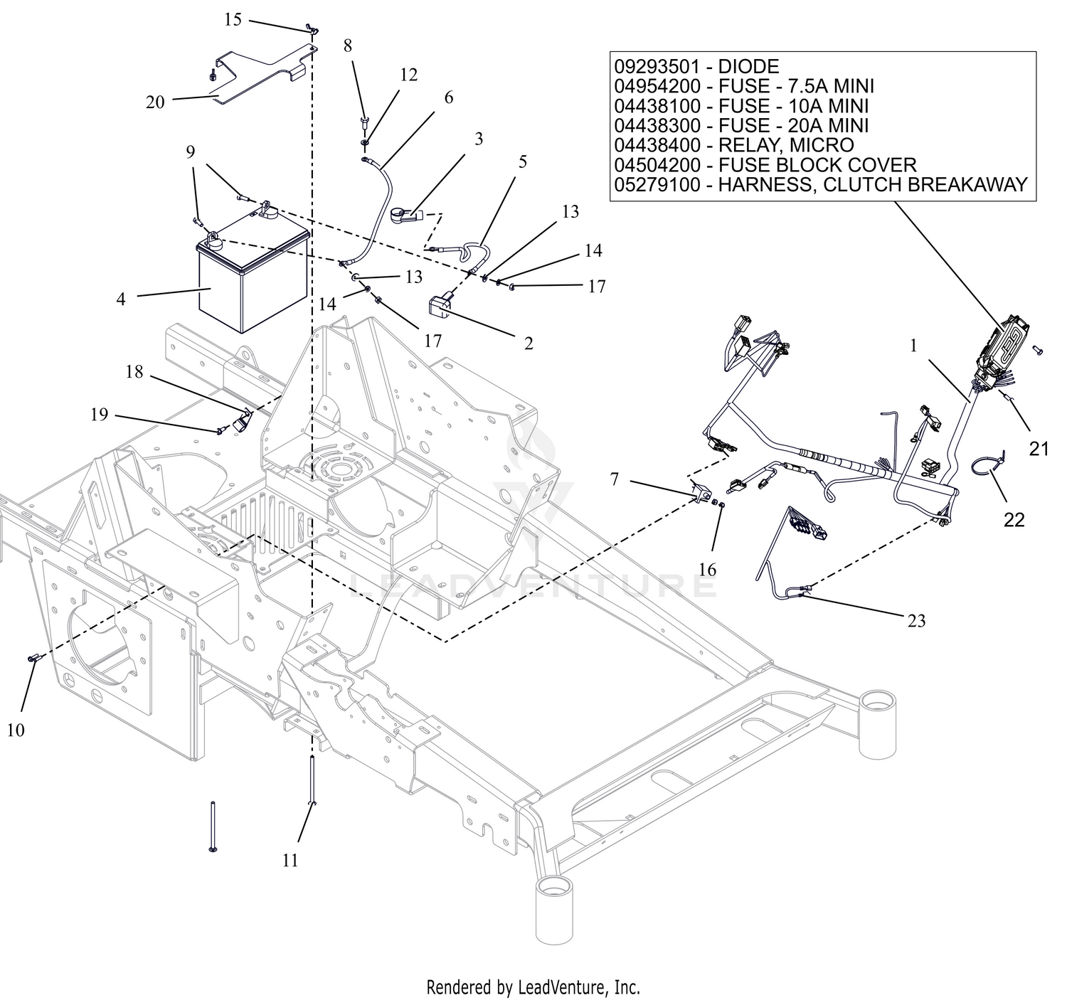 Electrical – Kawasaki – Non-EFI with Air Ride Seat