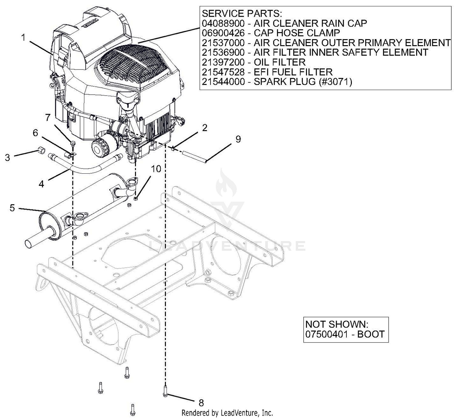Engine - Kohler ZT740 Confidant
