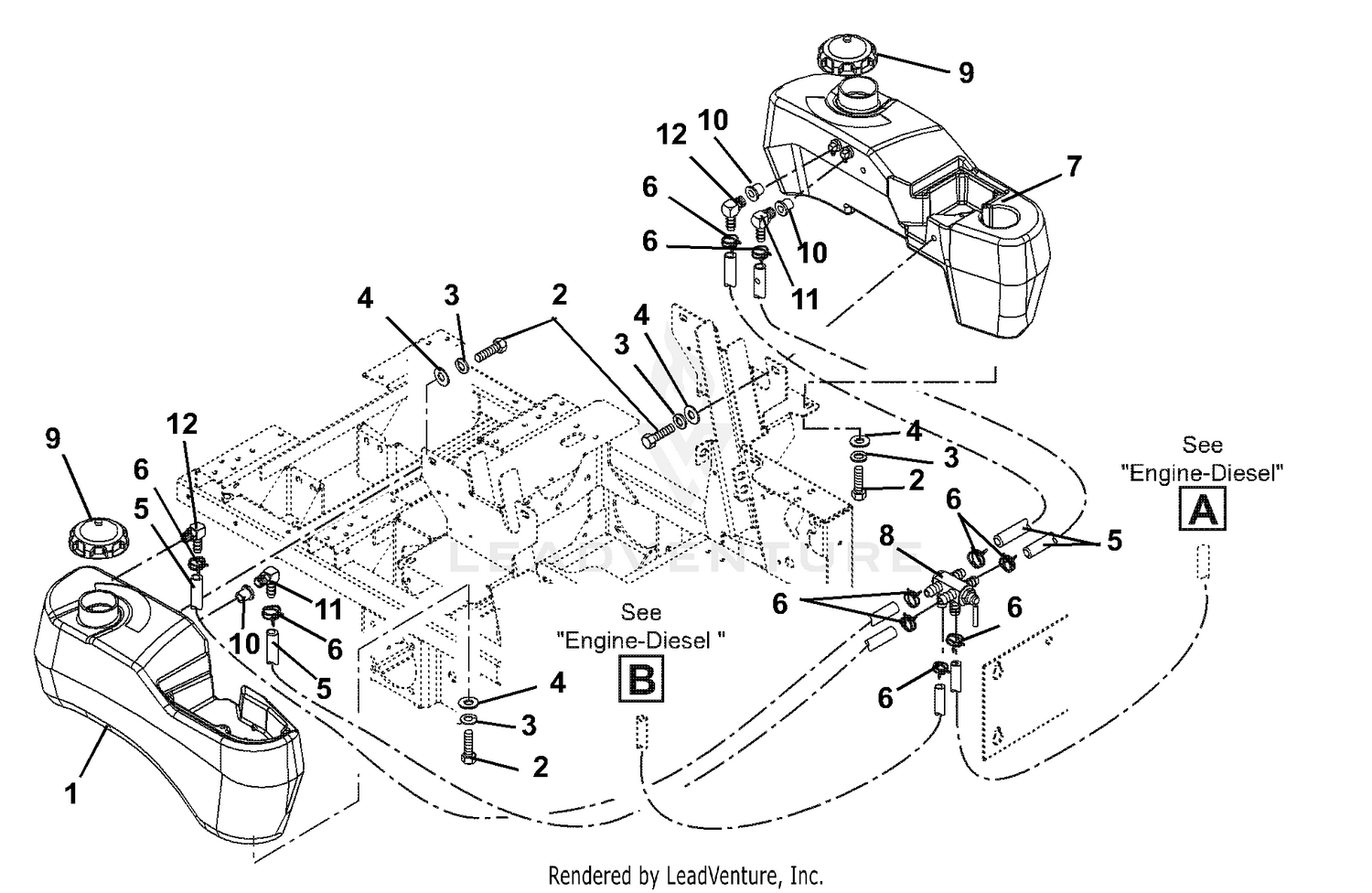 Fuel Tanks And Hoses - Diesel