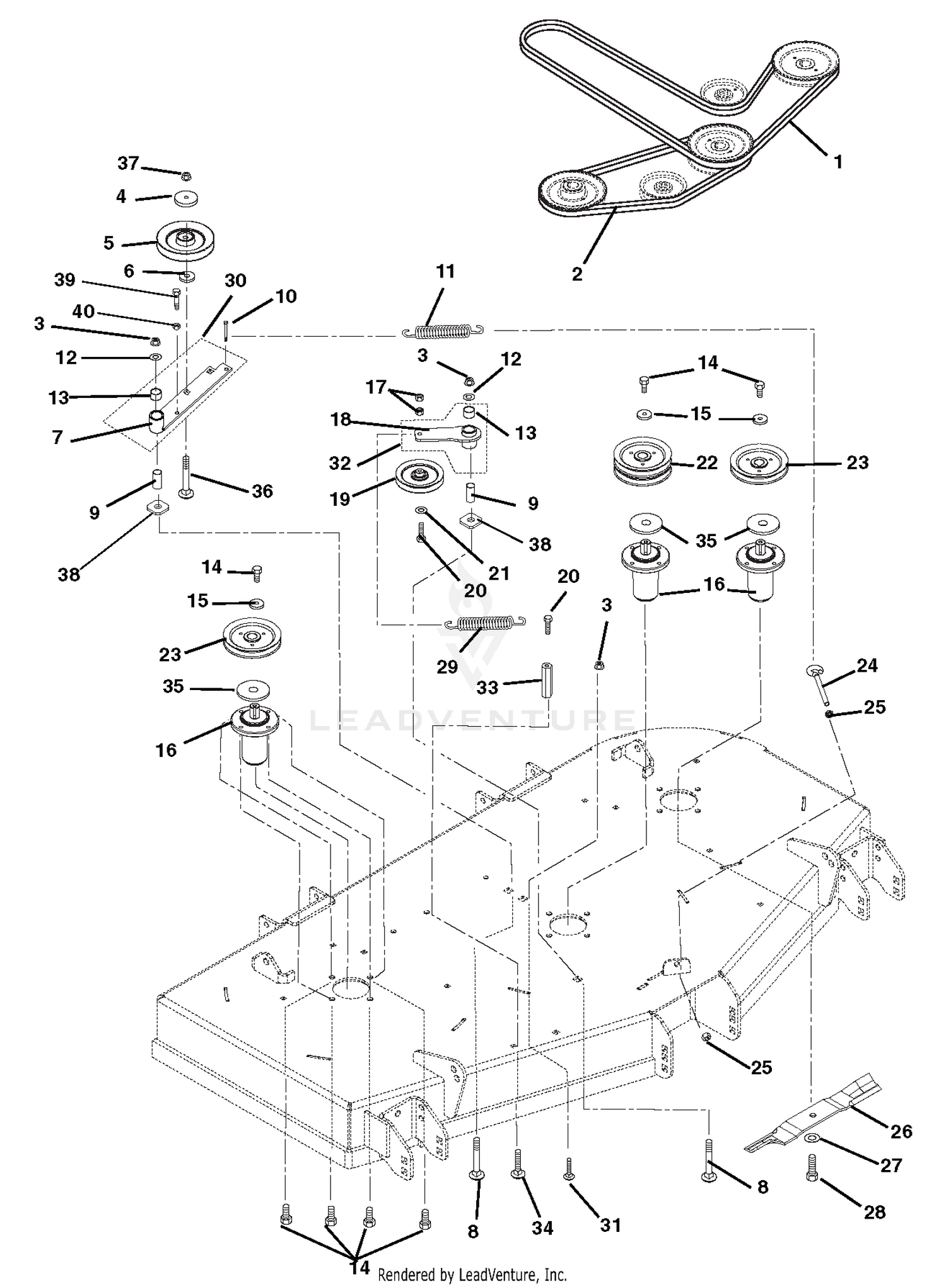 Belts, Spindles, Idlers And Blades