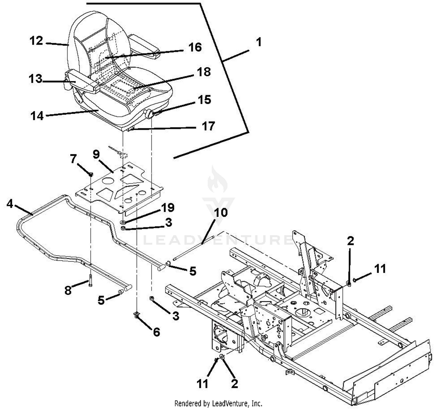 Seat And Hood Frame - XDZ