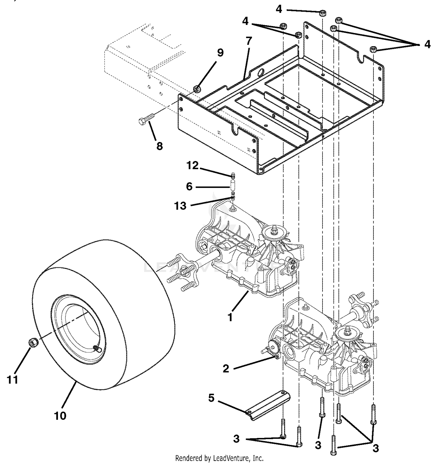 Transaxle And Wheels