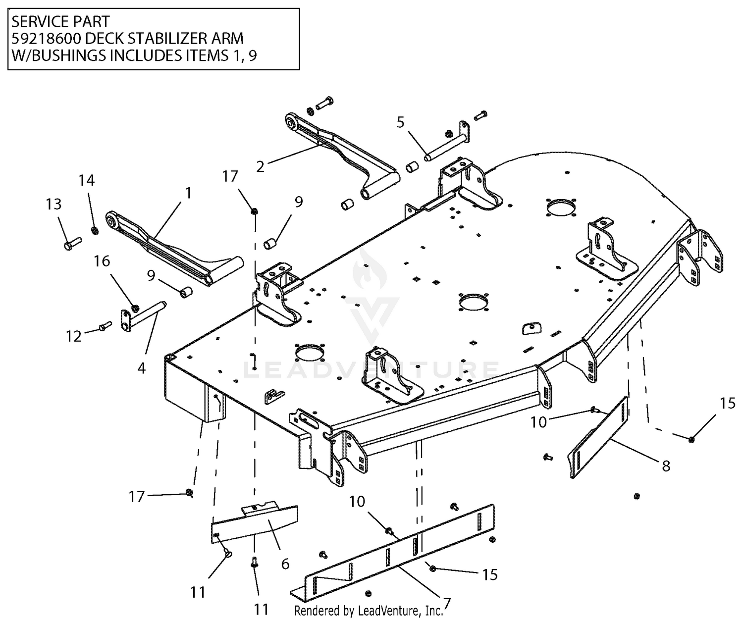 Deck Mount - 60" Deck