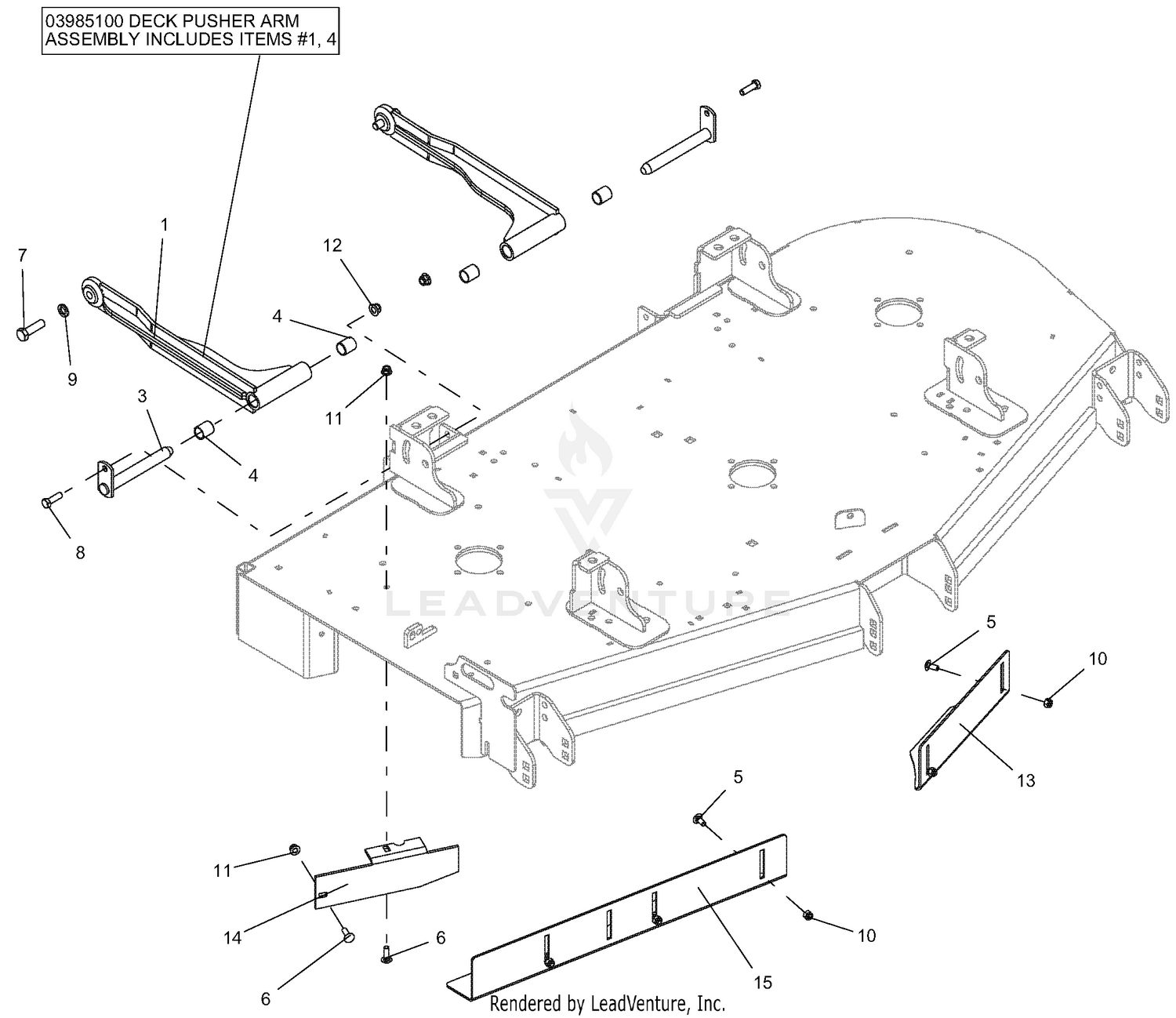 Deck Mount - 60 Inch