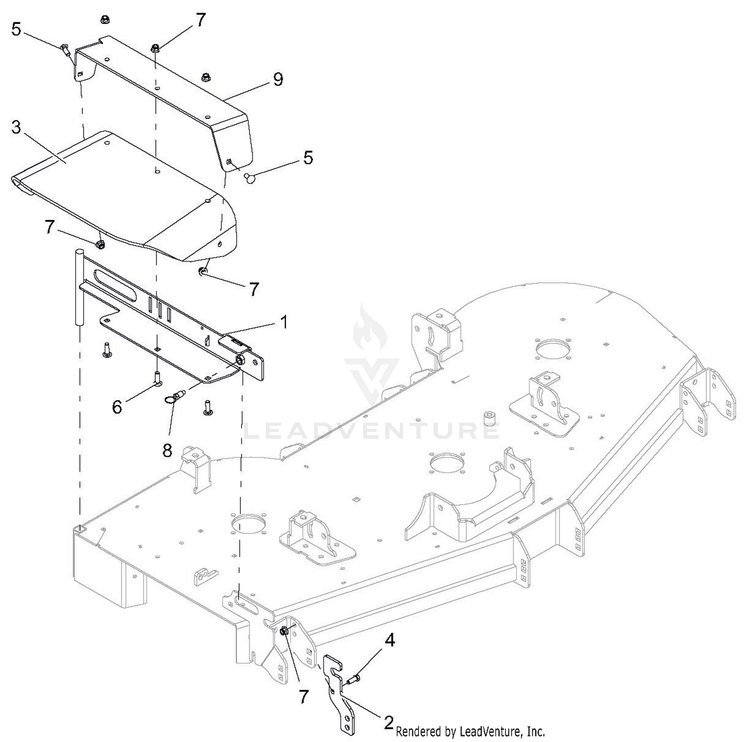 Deck - Discharge Chute