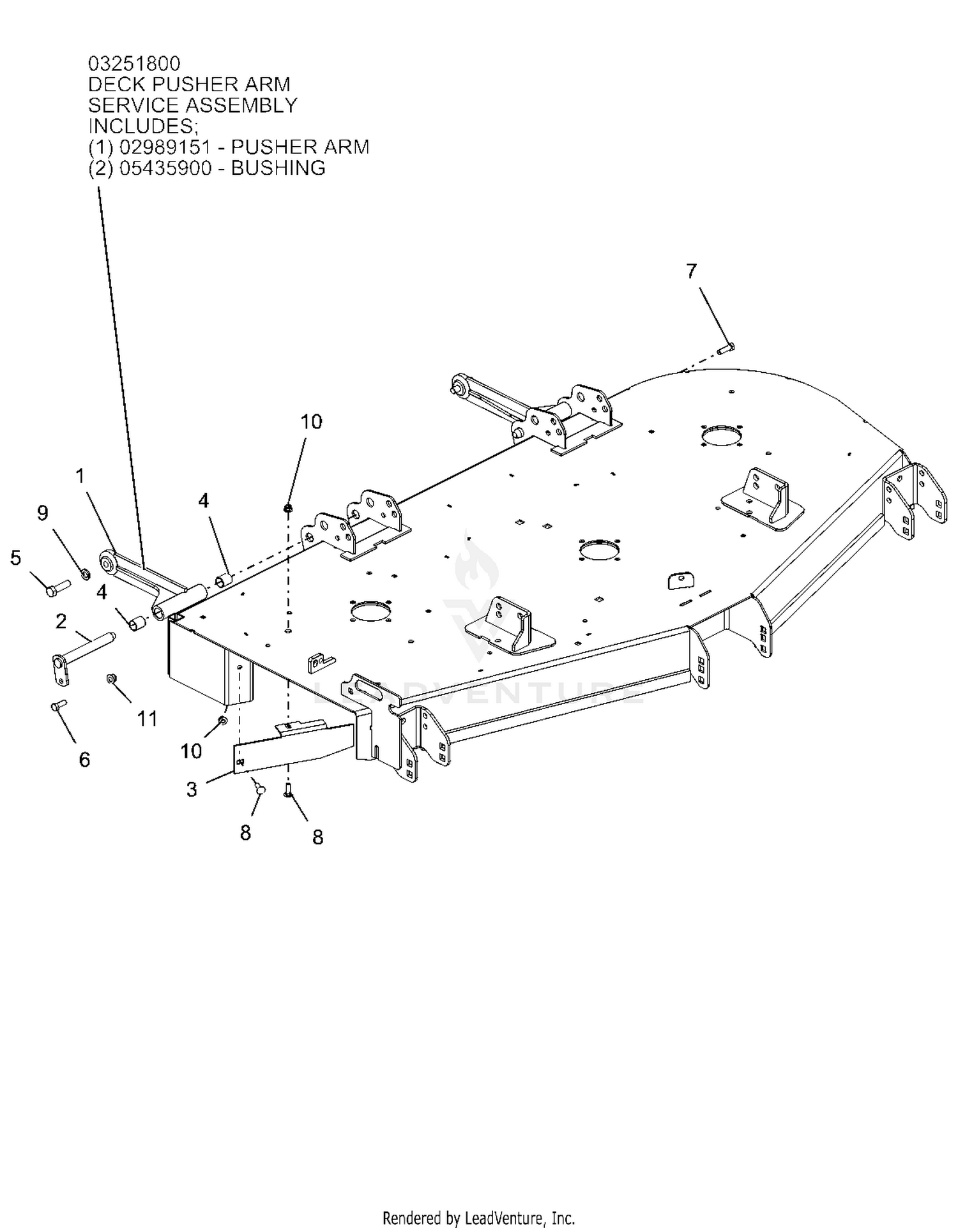 Deck Mount And Baffles - 60"