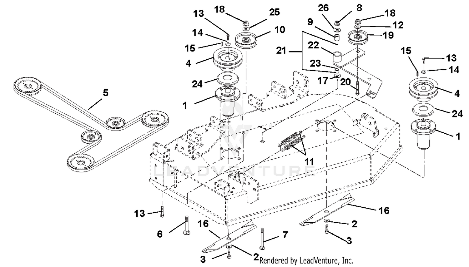 Belts, Spindles, Idlers And Blades
