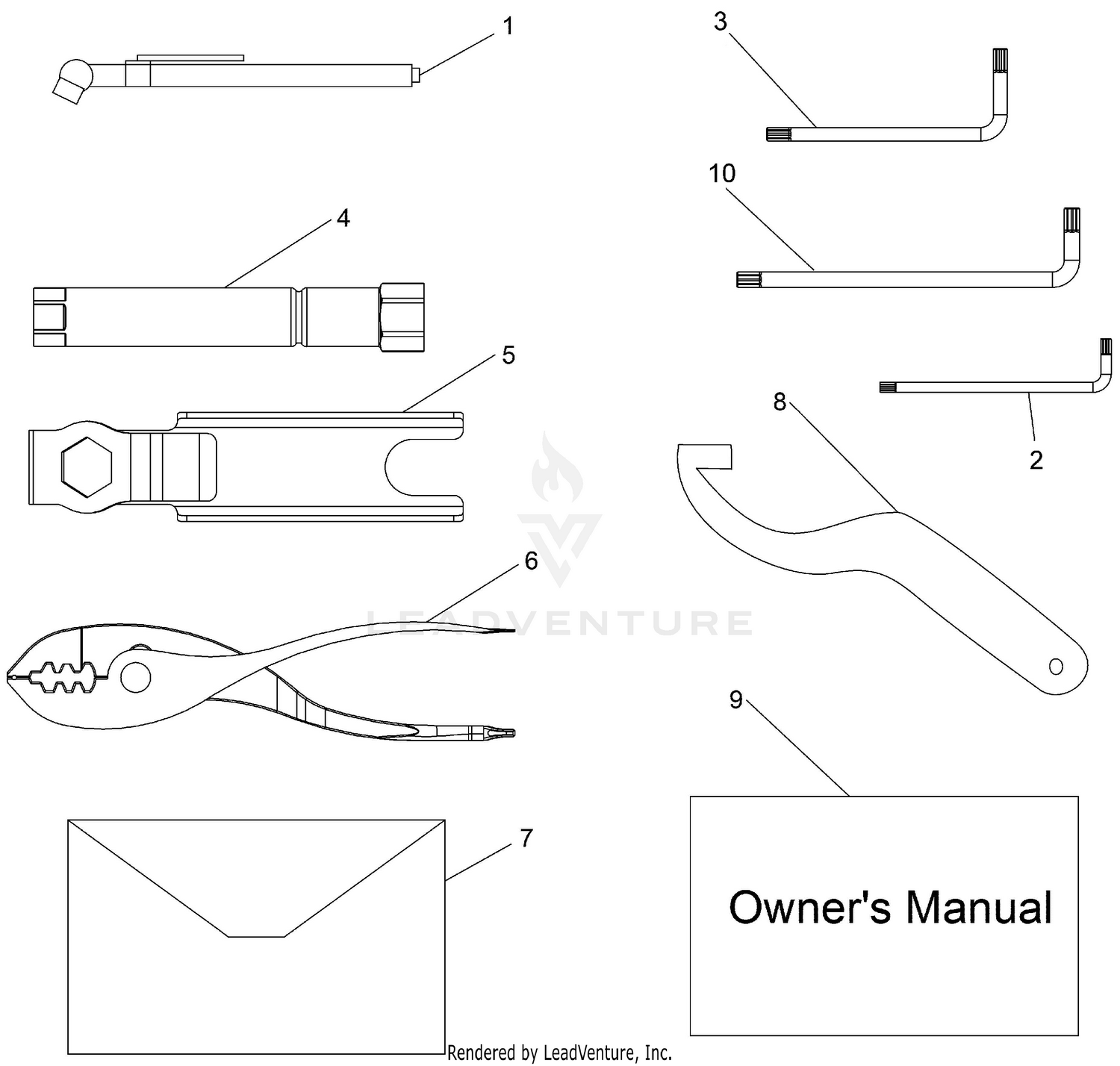 Tool Kit And Owners Manuals