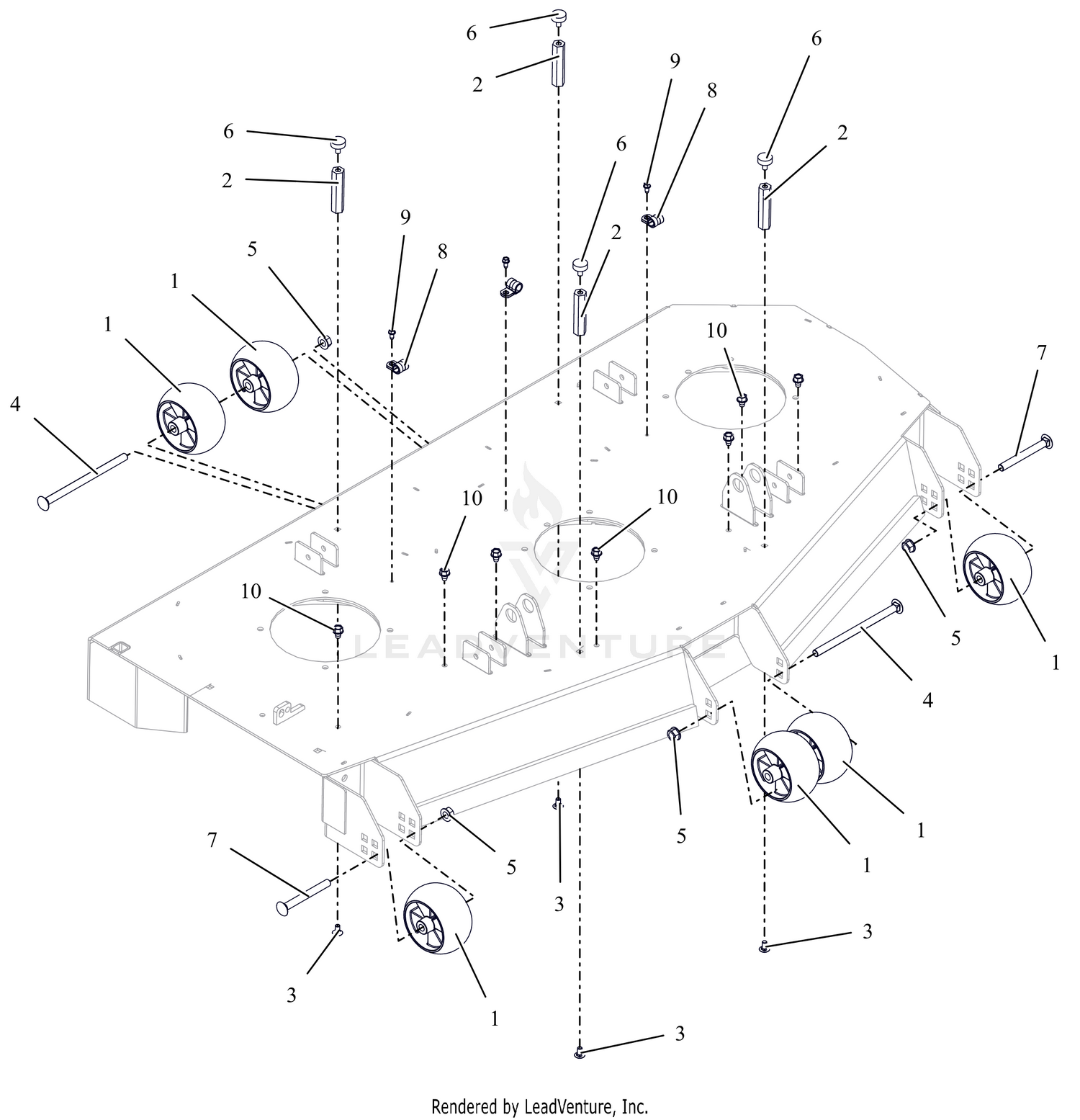 Anti-Scalp Wheels - 52" and 60" - SD