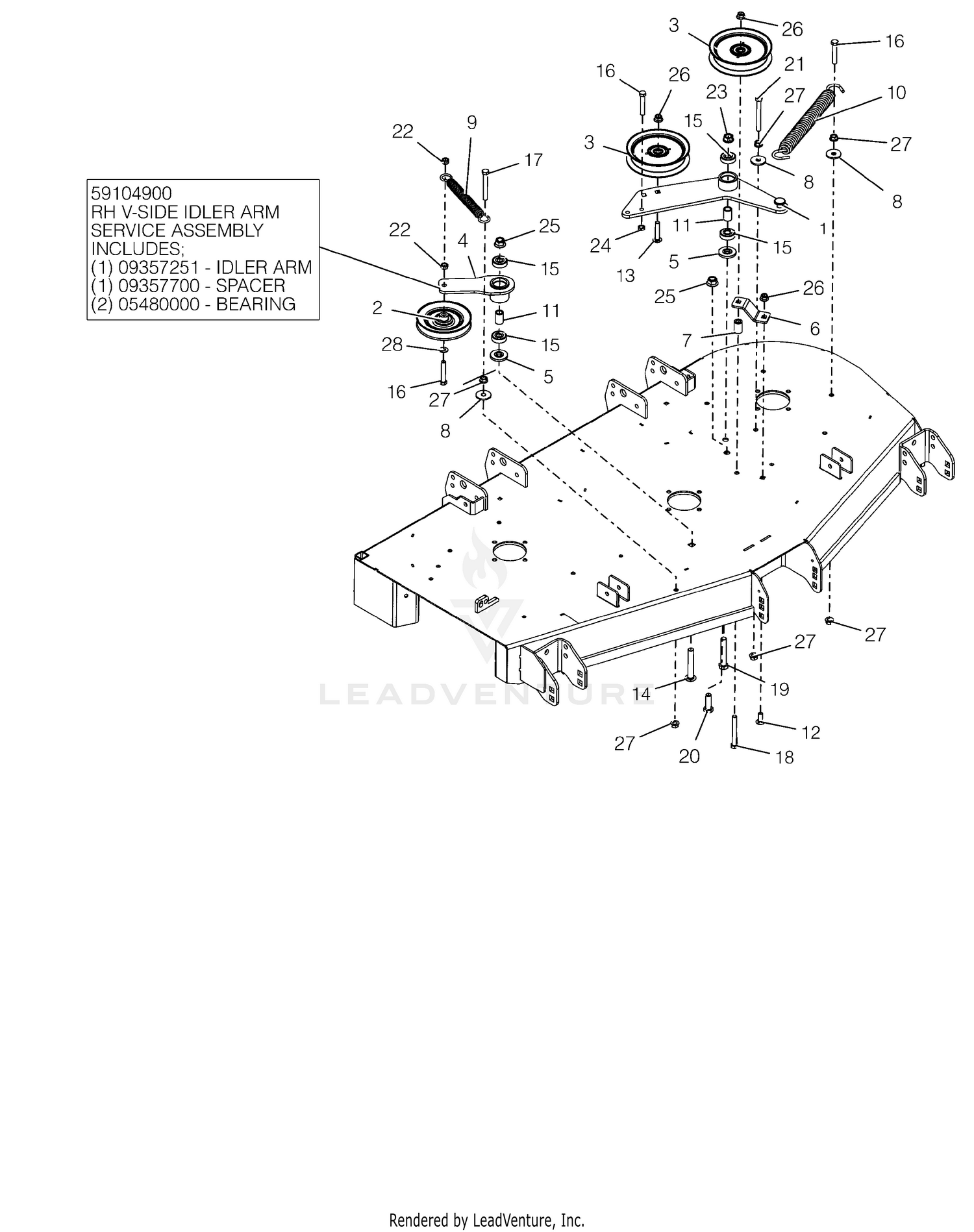 Deck Idlers - 52"