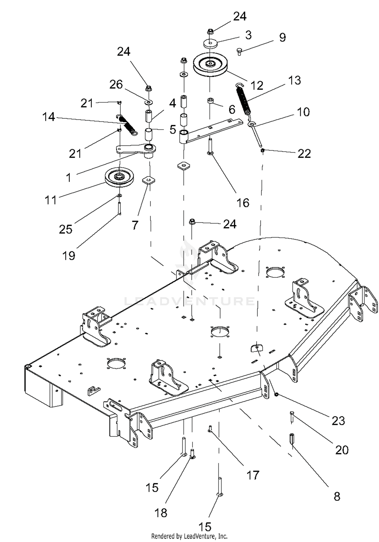 60" Belt Idlers