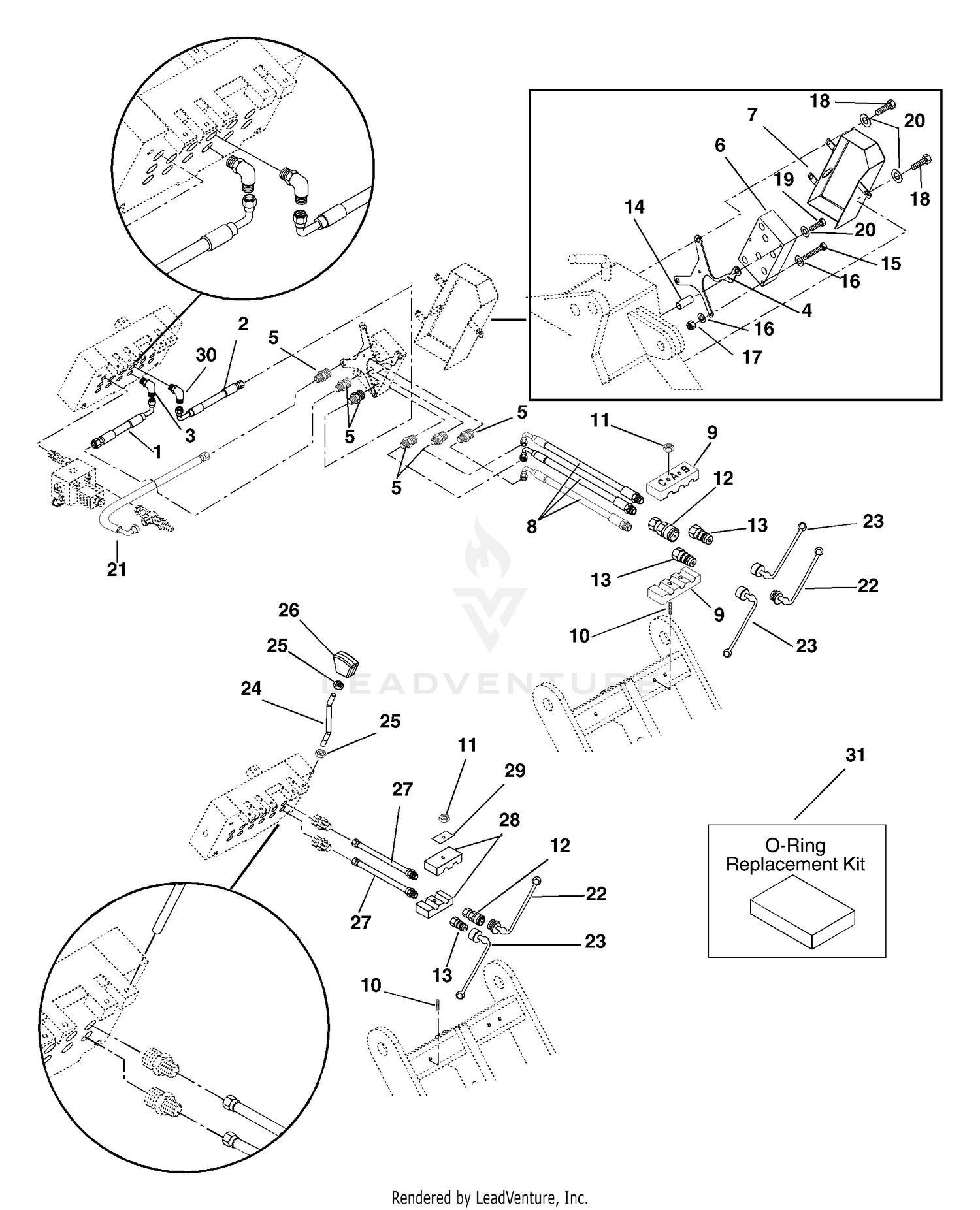 Valve Bank To Trencher And 4 N 1