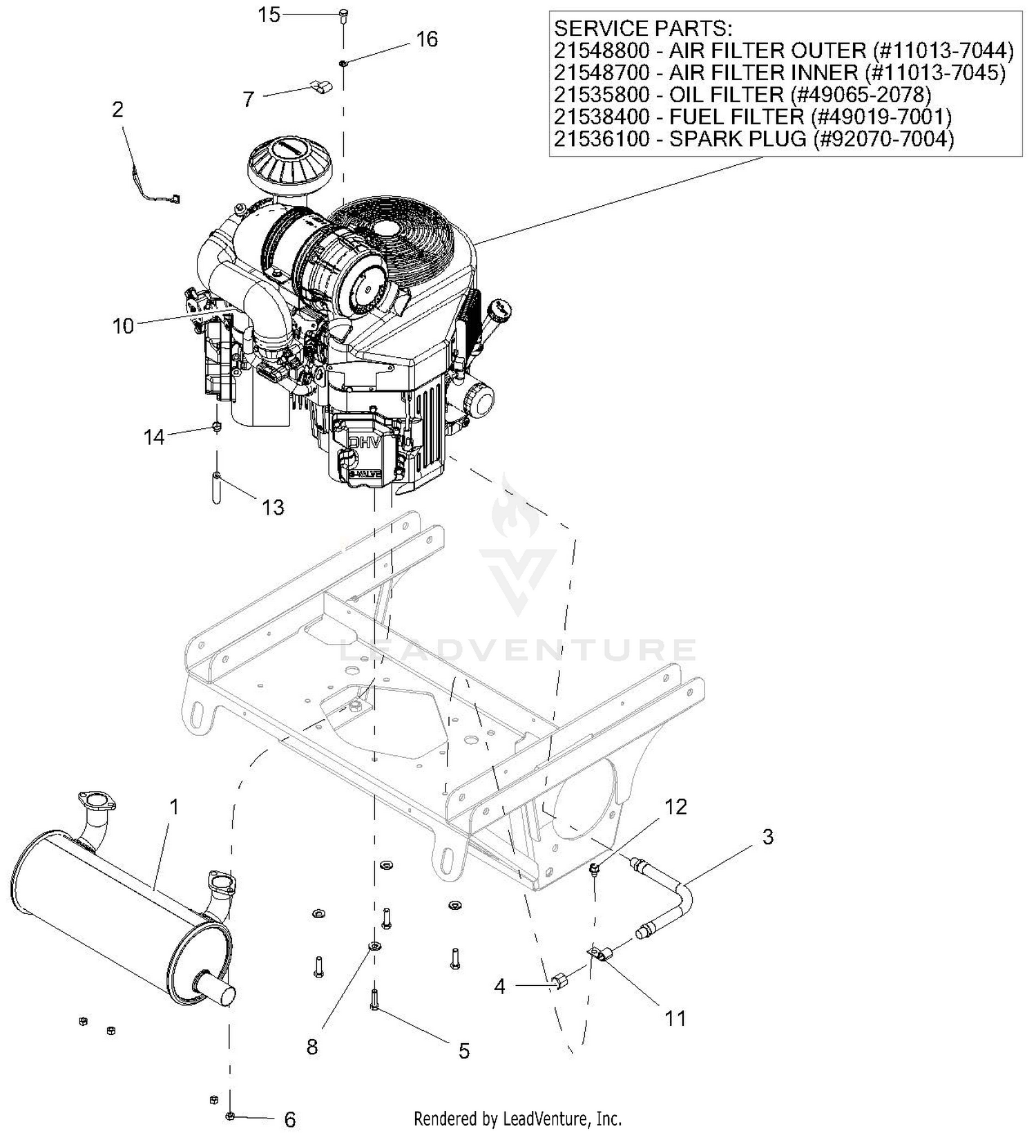 Engine - Kawasaki FX 1000