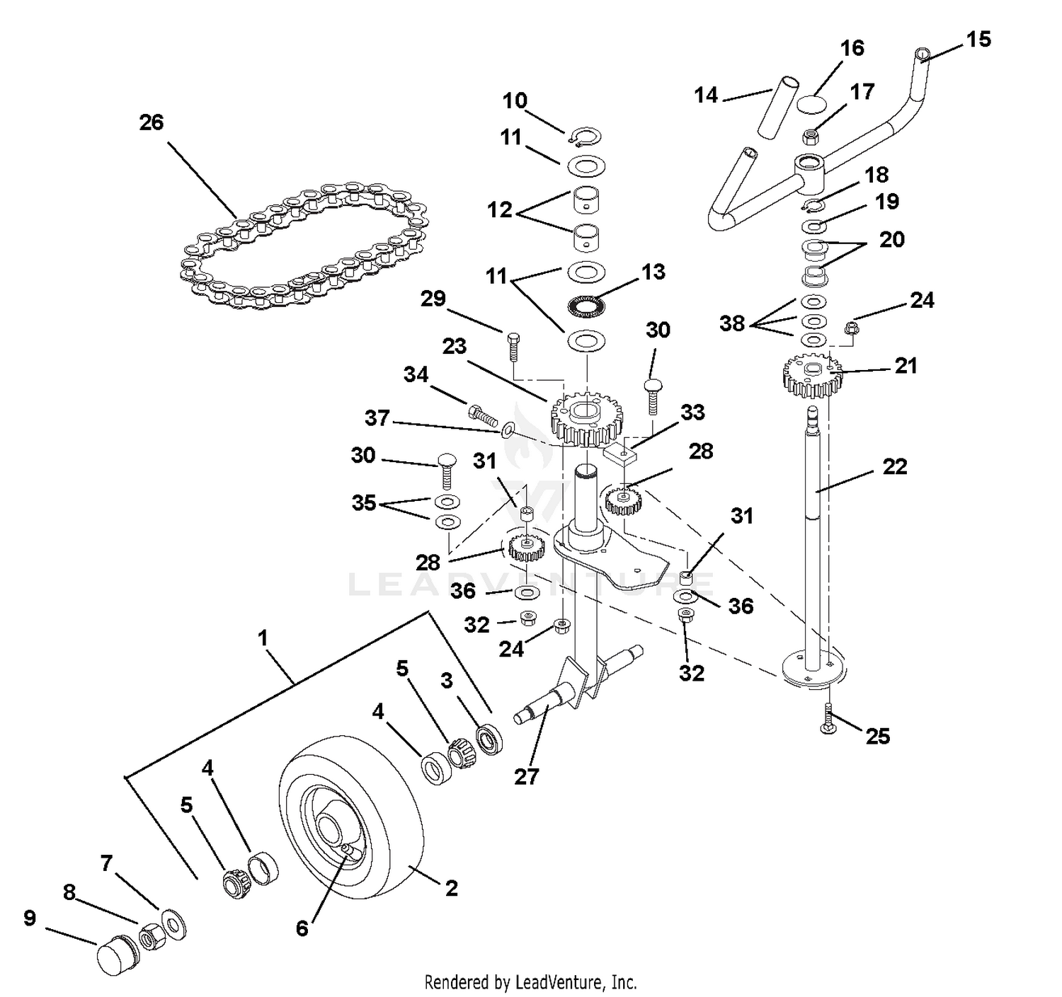 Steering, and Rear Wheels