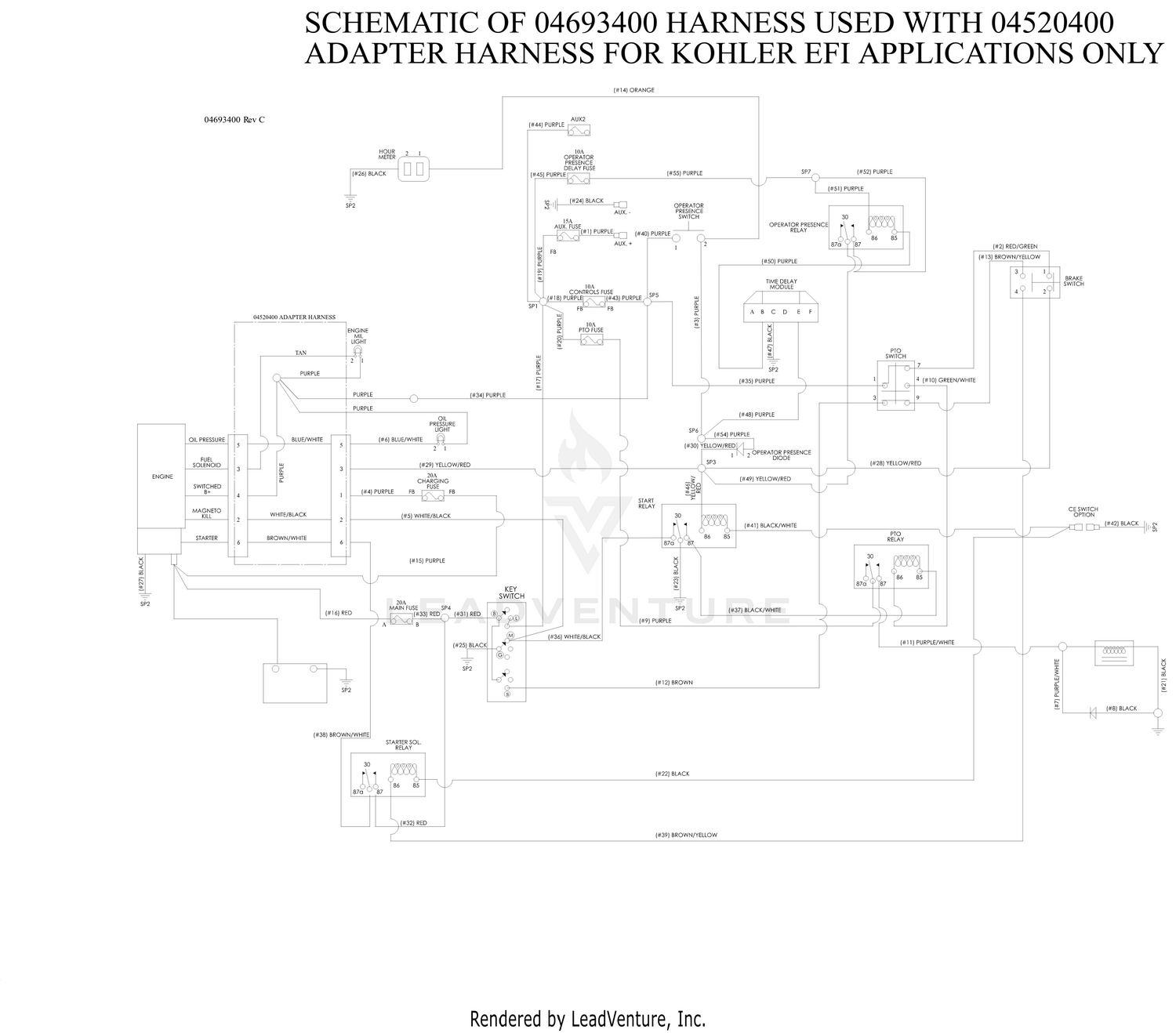 Wiring Diagram - 04693400 Kohler EFI Applications