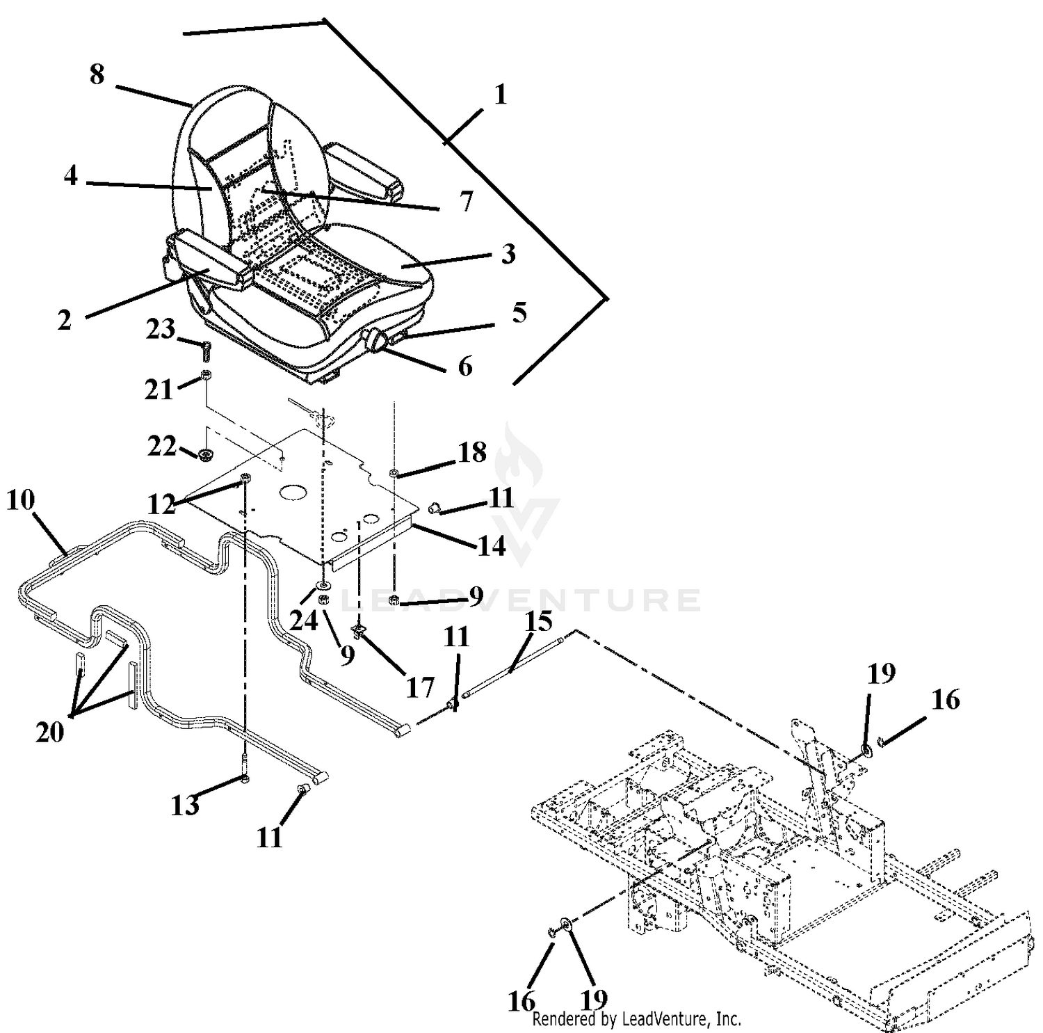 Seat and Hood Frame