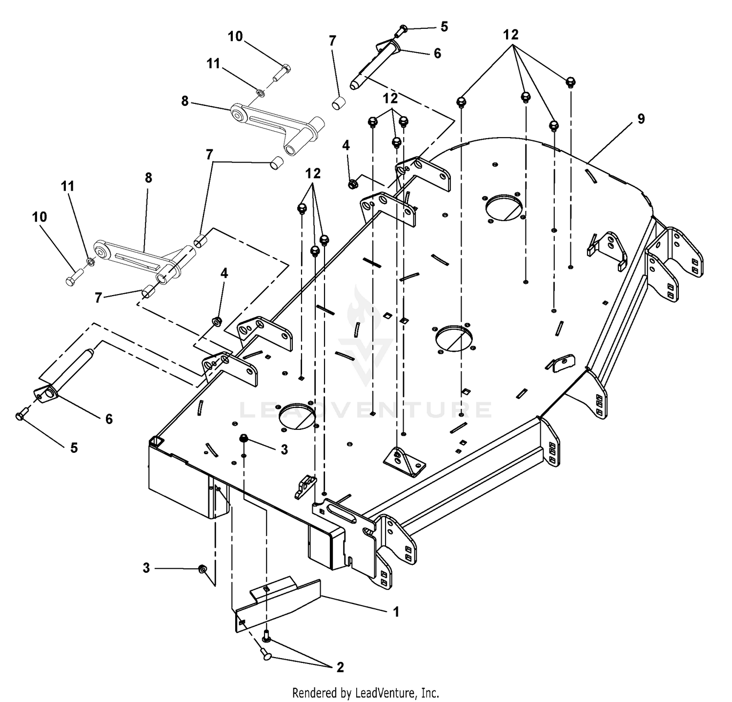 Deck and Mounting Arms