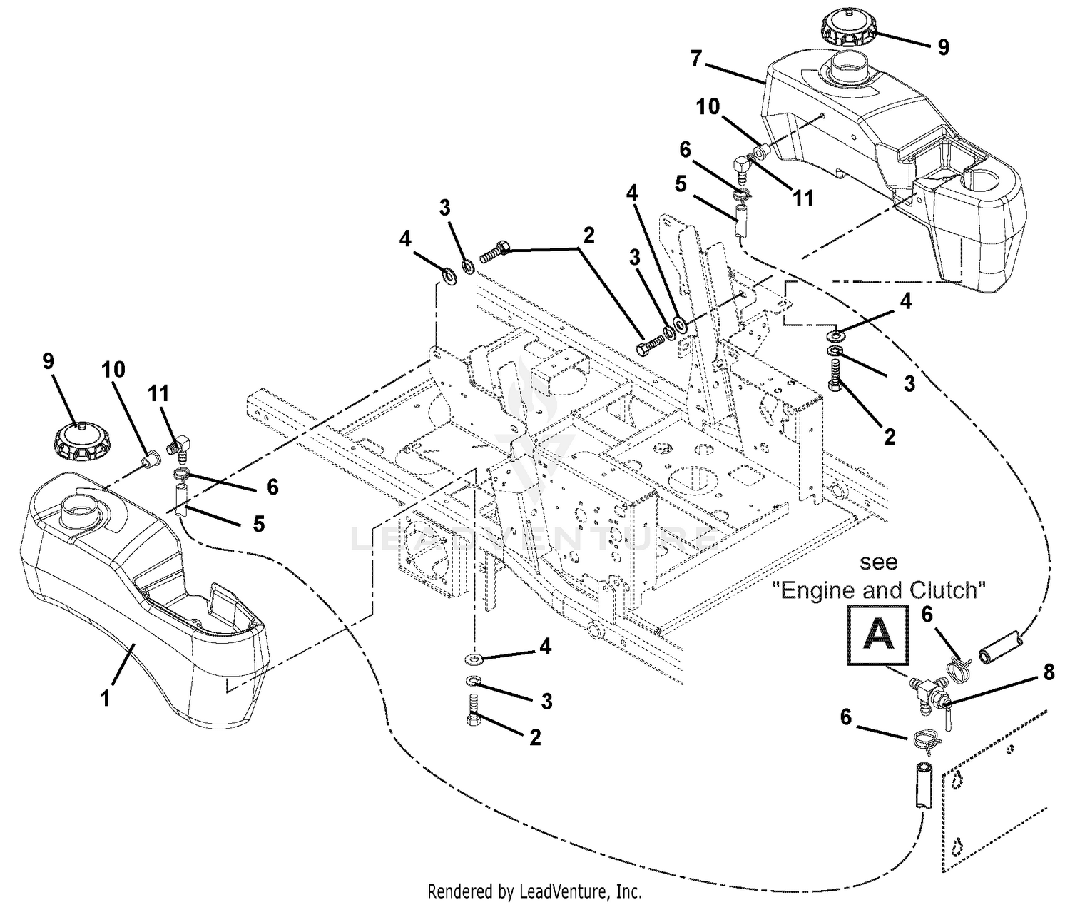 Fuel Tanks And Hoses - Non EFI