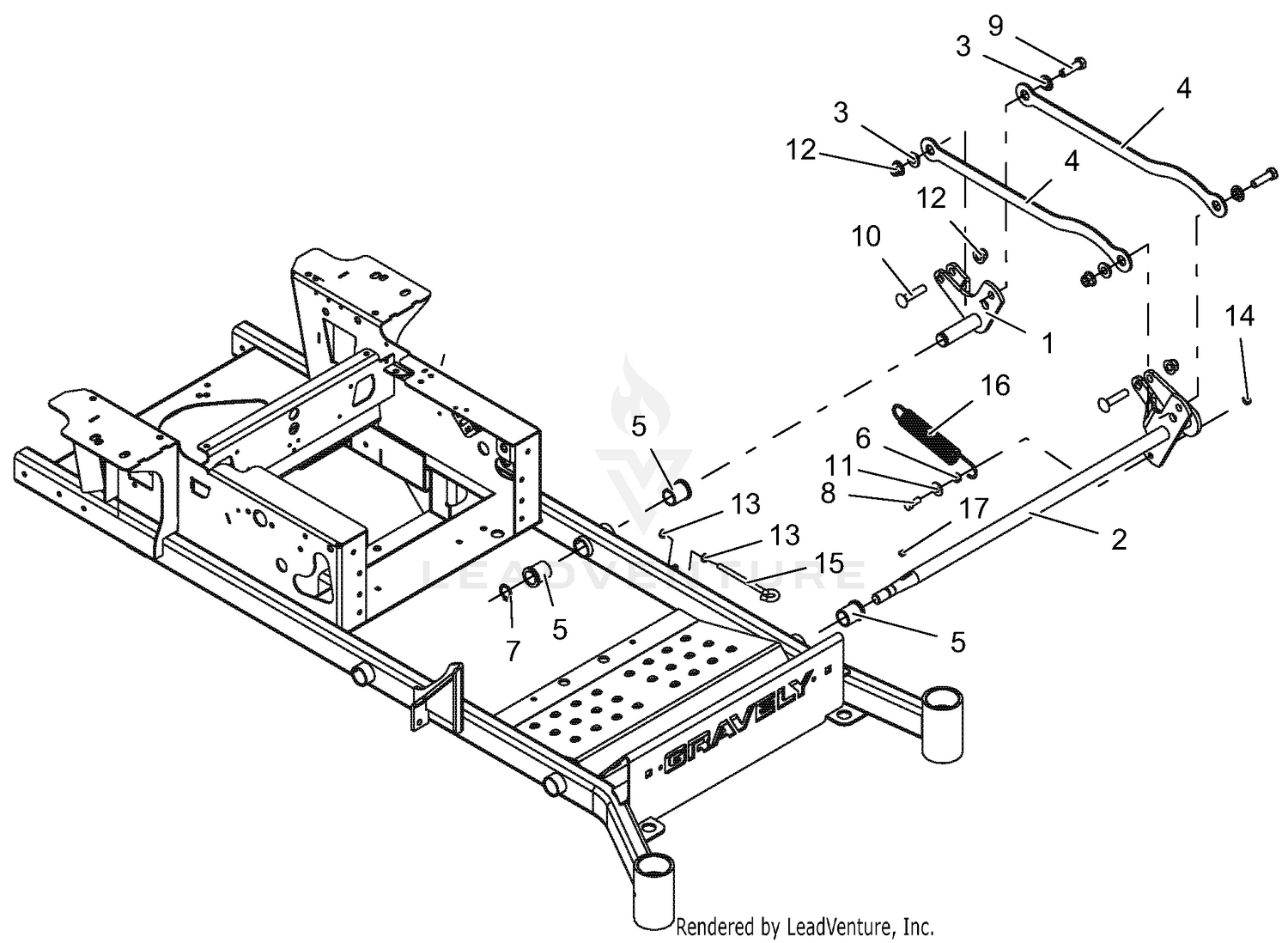 Mechanical Deck Lift - Left Hand