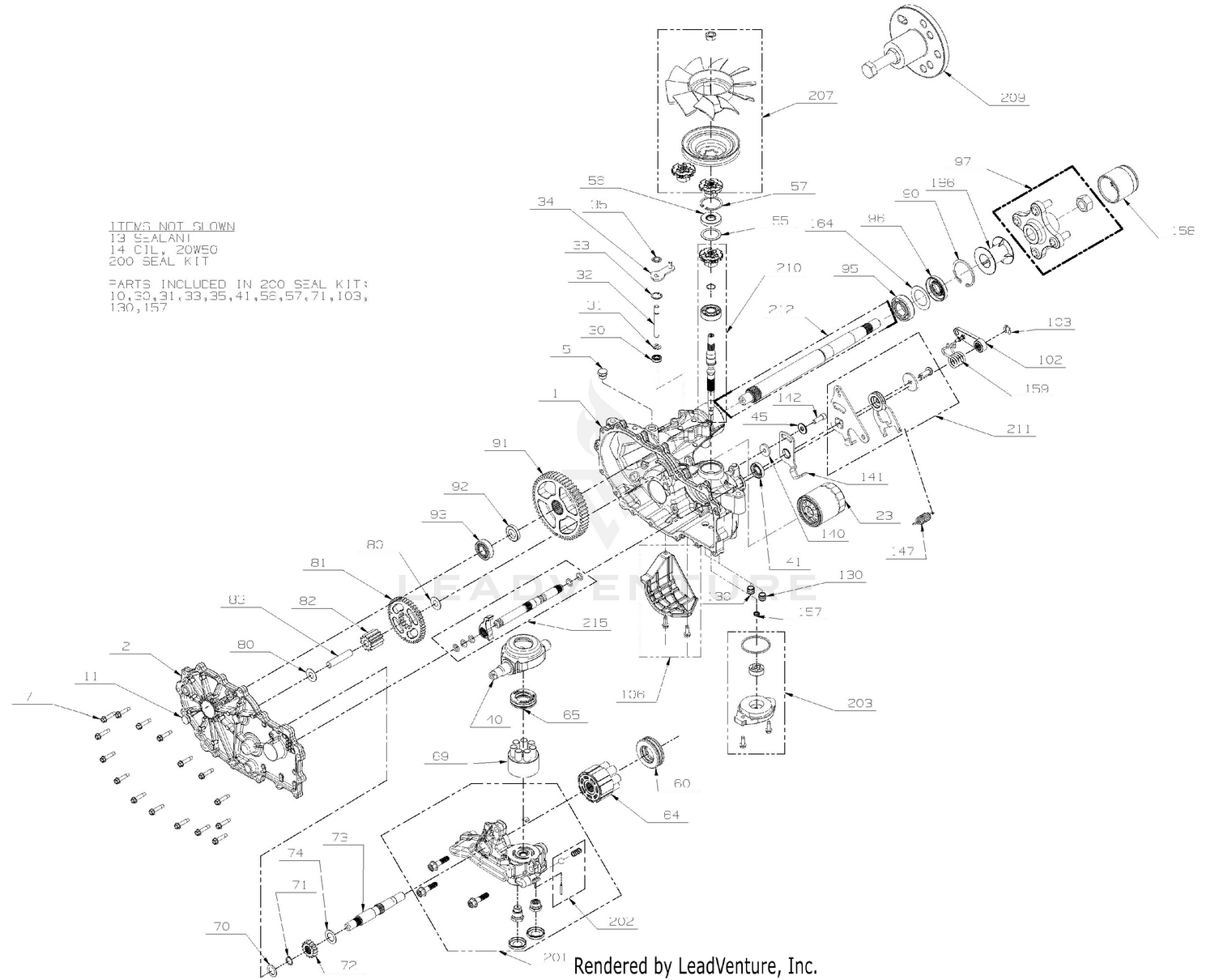Transmission, LH - 05189900