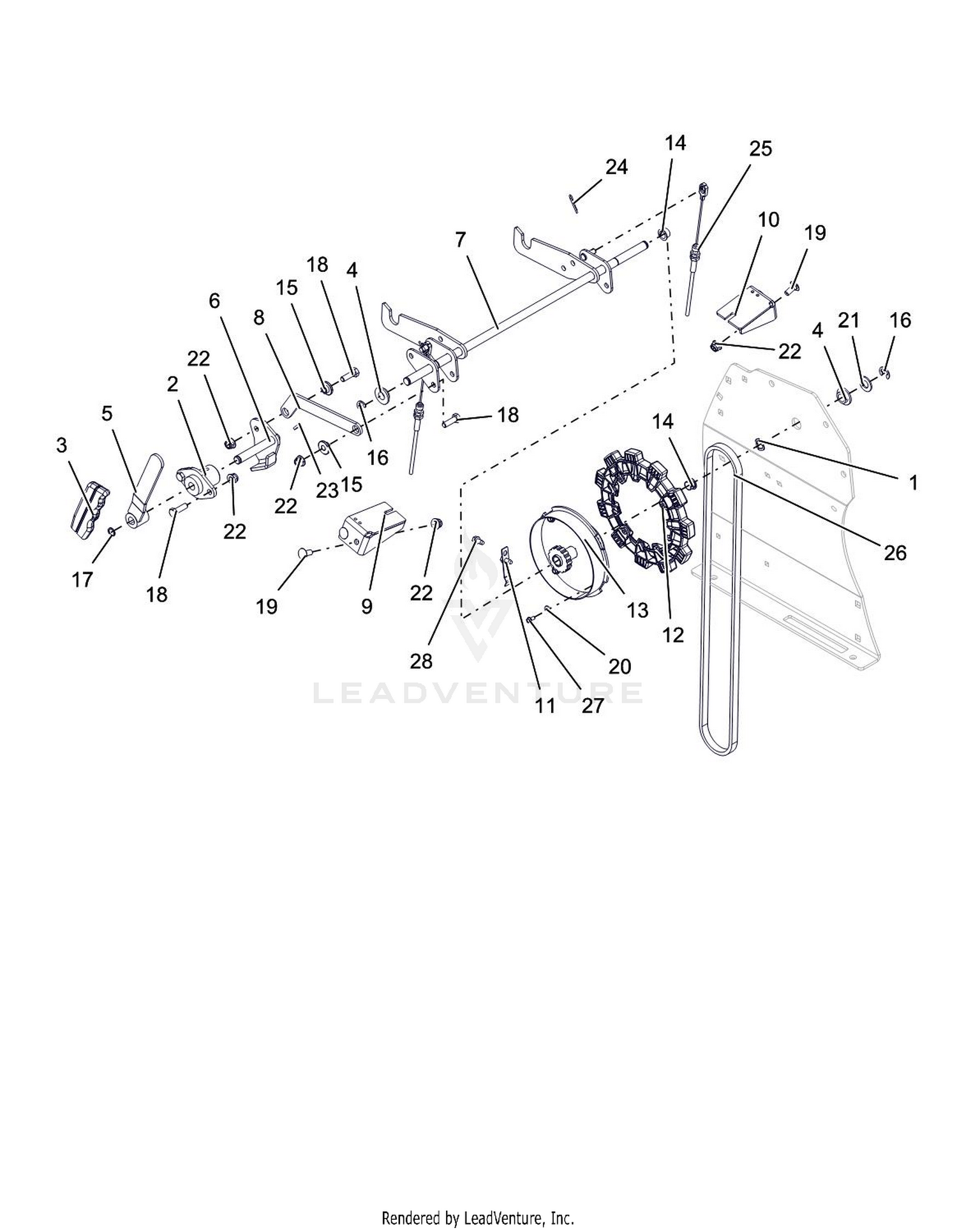 Brake And Height Of Cut Dial