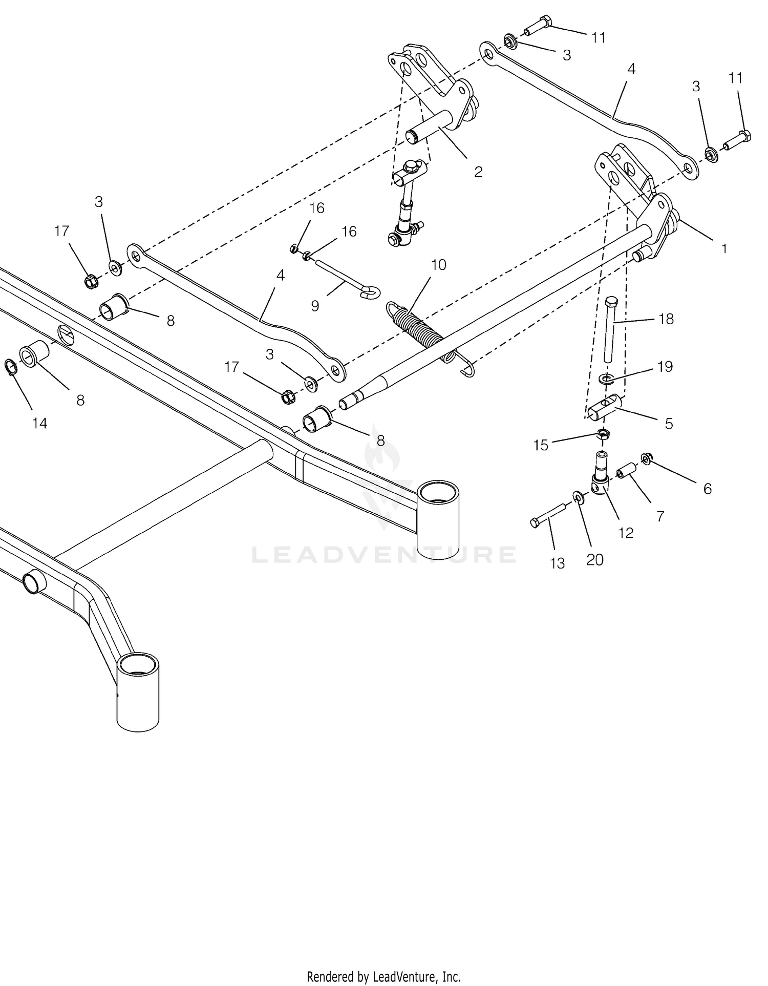 Mechanical Deck Lift - Left Hand