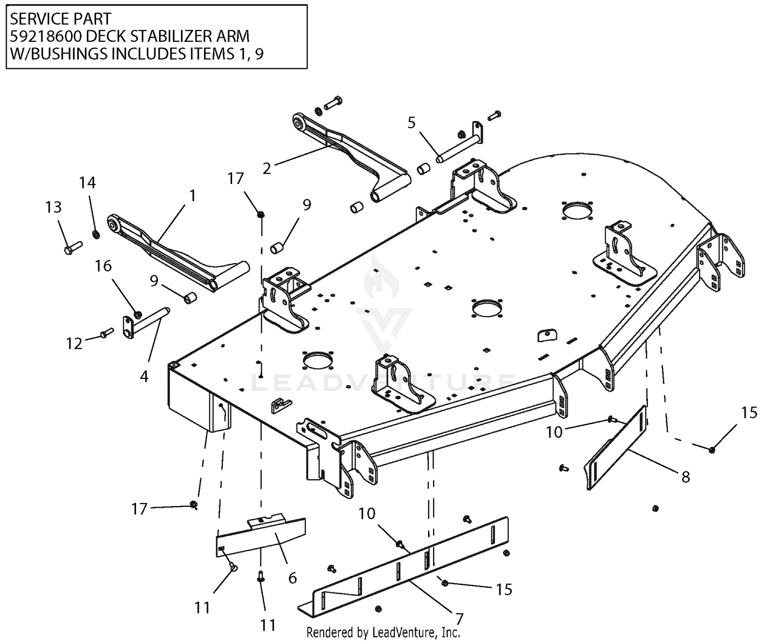 Deck Mount - 60" Deck