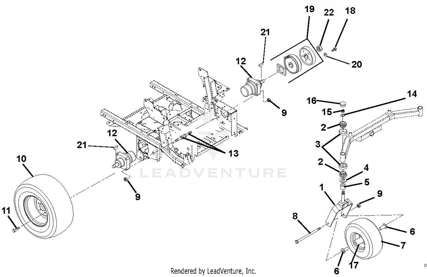 Wheel Motors, Tires, Brakes & Front Forks