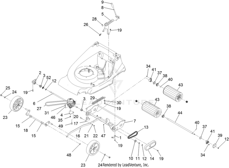 Hayter Harrier 48 Lawnmower Spare Parts List | Hayter Spares
