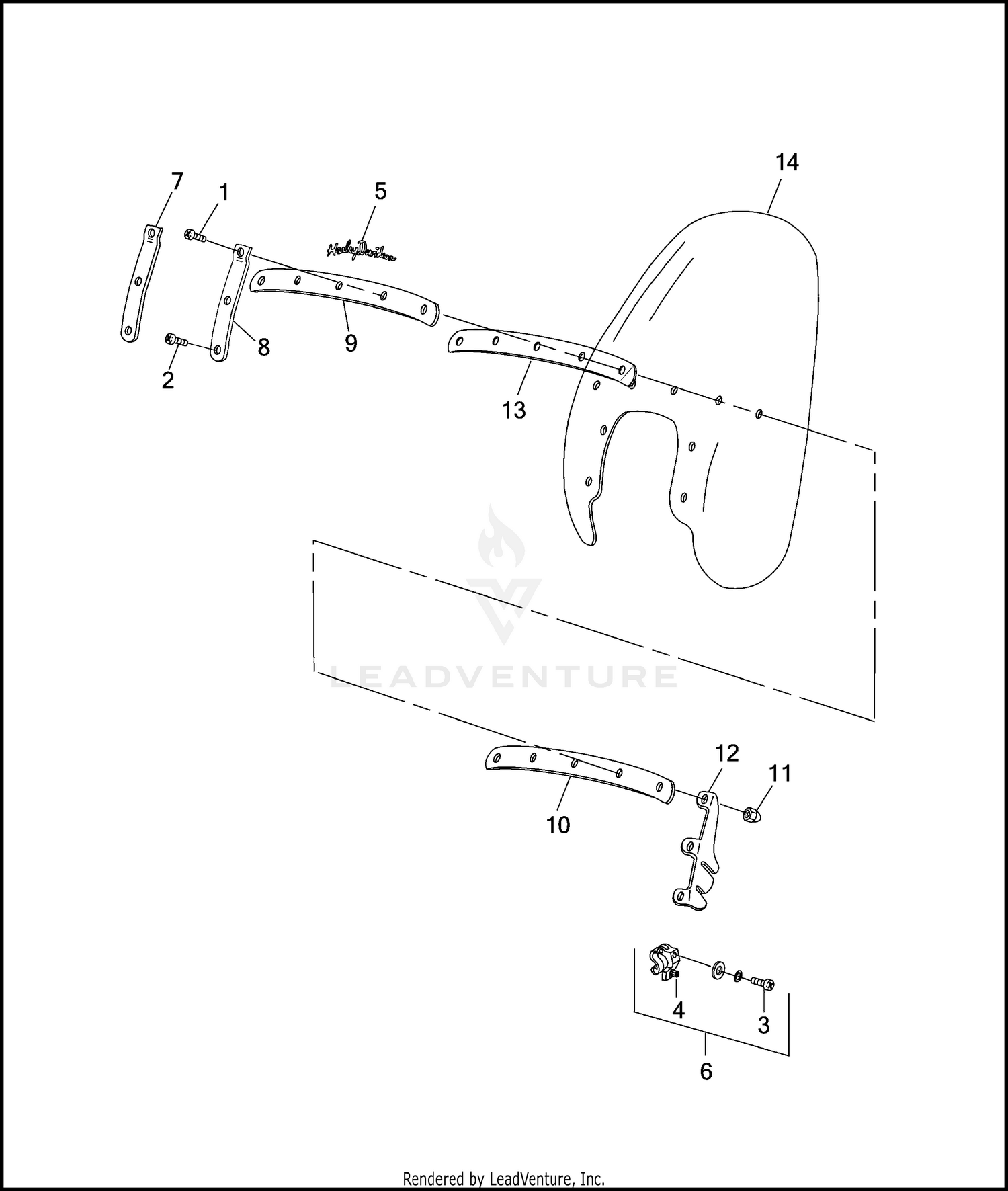 WINDSHIELD - FXRS-CON & FXDS-CON