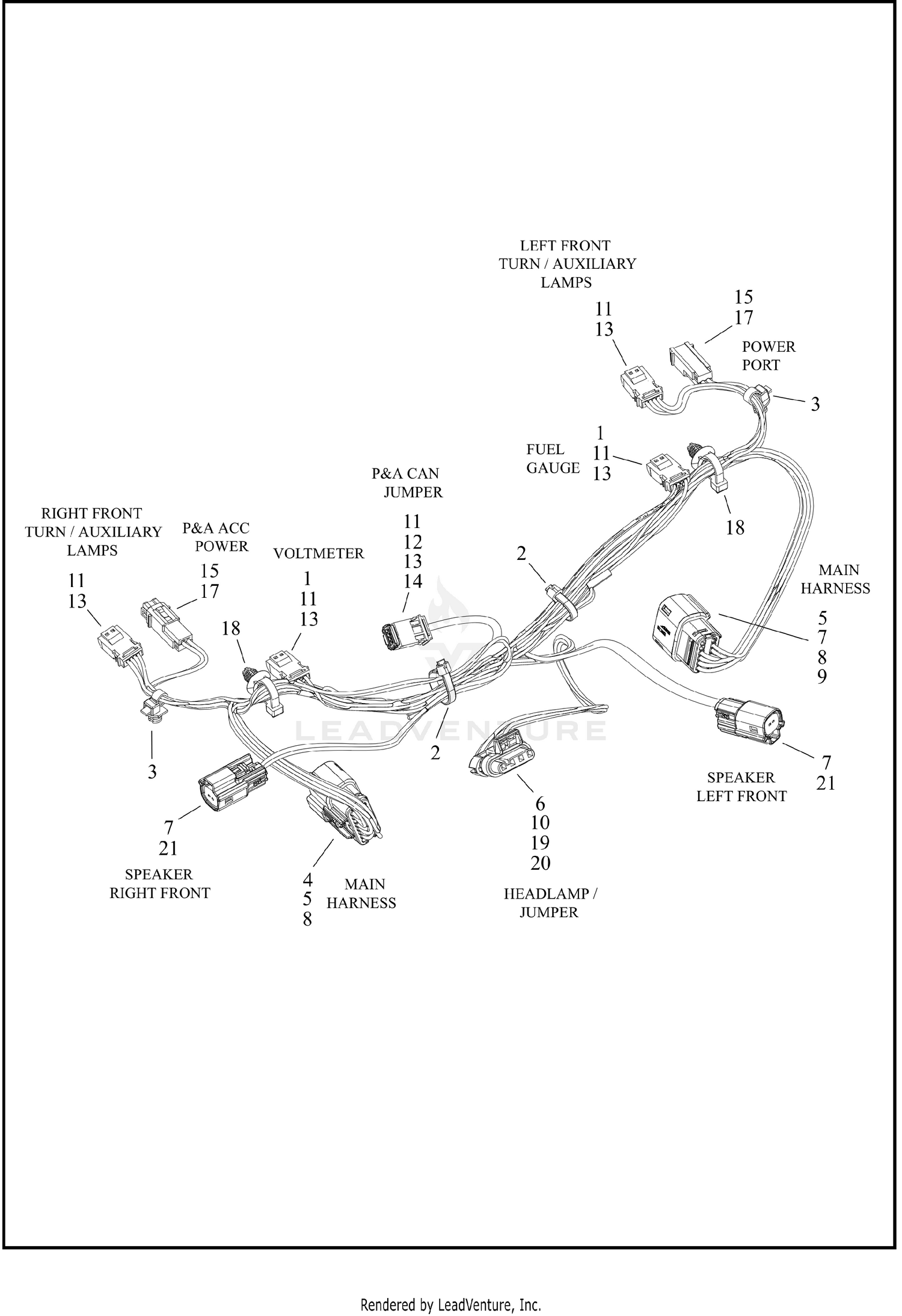 WIRING HARNESS, FAIRING - FLTRXP