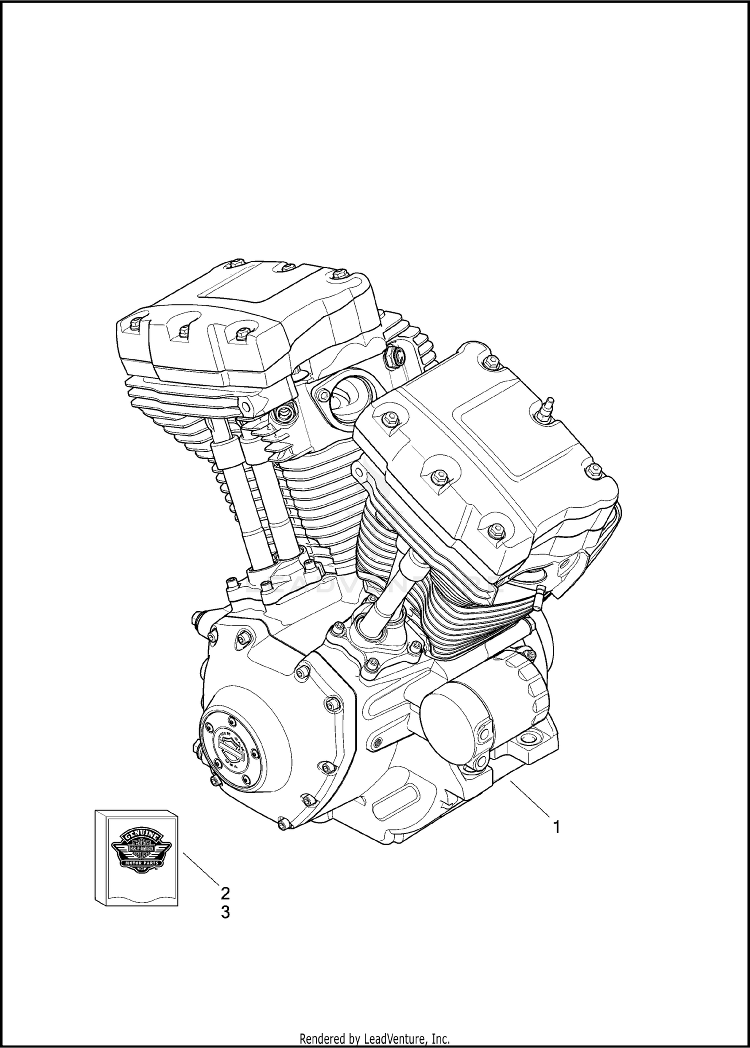 ENGINE ASSEMBLY, TWIN-COOLED™ - TWIN CAM 103™