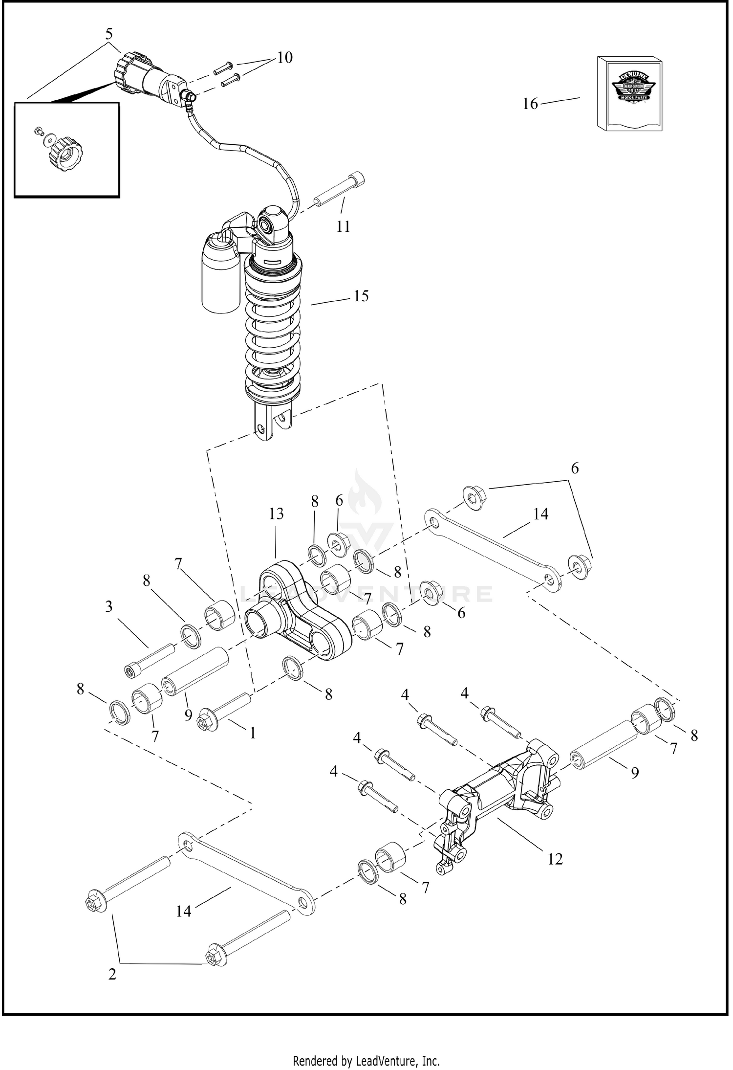 SHOCK ABSORBER, REAR