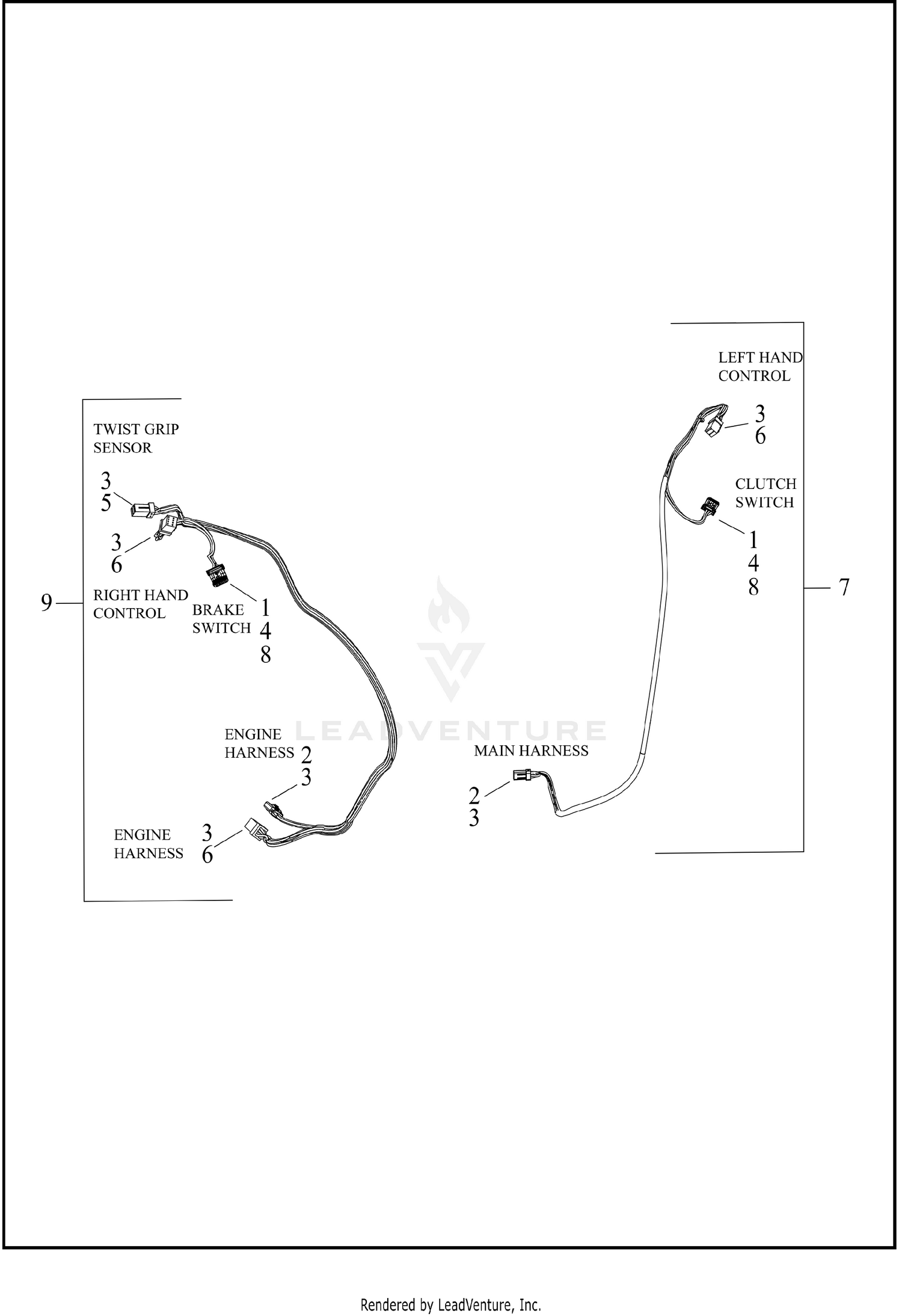 WIRE HARNESS, HAND CONTROL