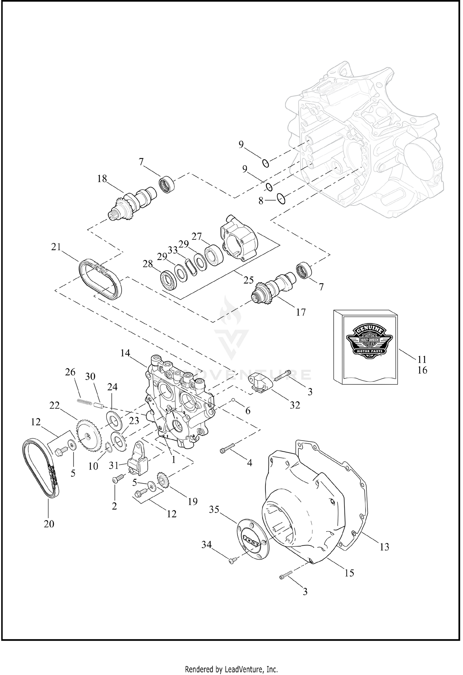 CAMSHAFTS & CAMSHAFT COVER - TWIN CAM 103™